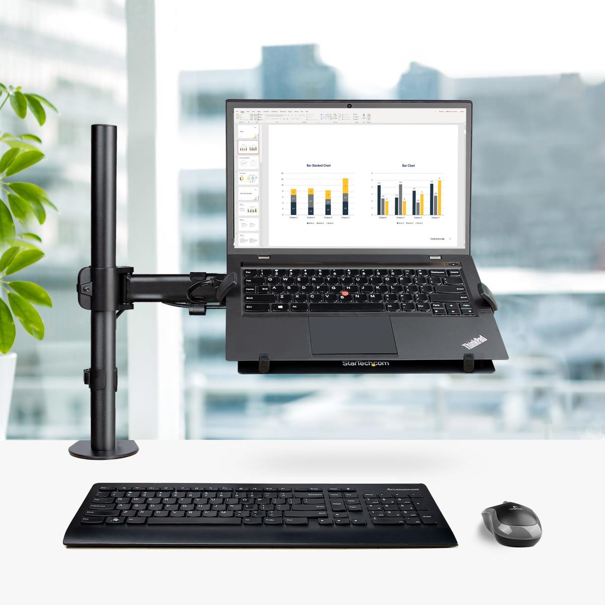 STARTECH.COM Laptop Desk Mount Monitor & Laptop Arm