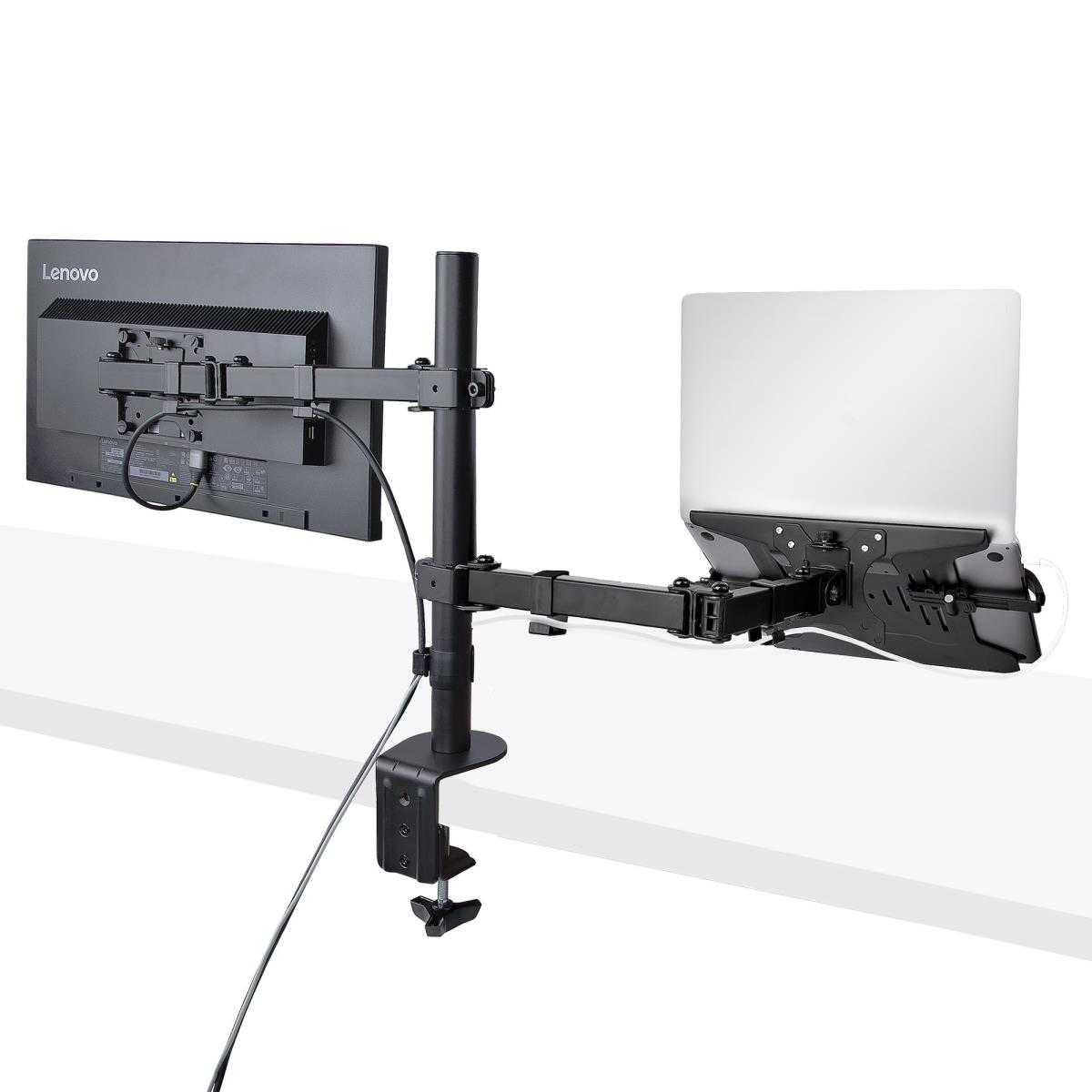 STARTECH.COM Monitor Arm With Laptop Tray Adjustable