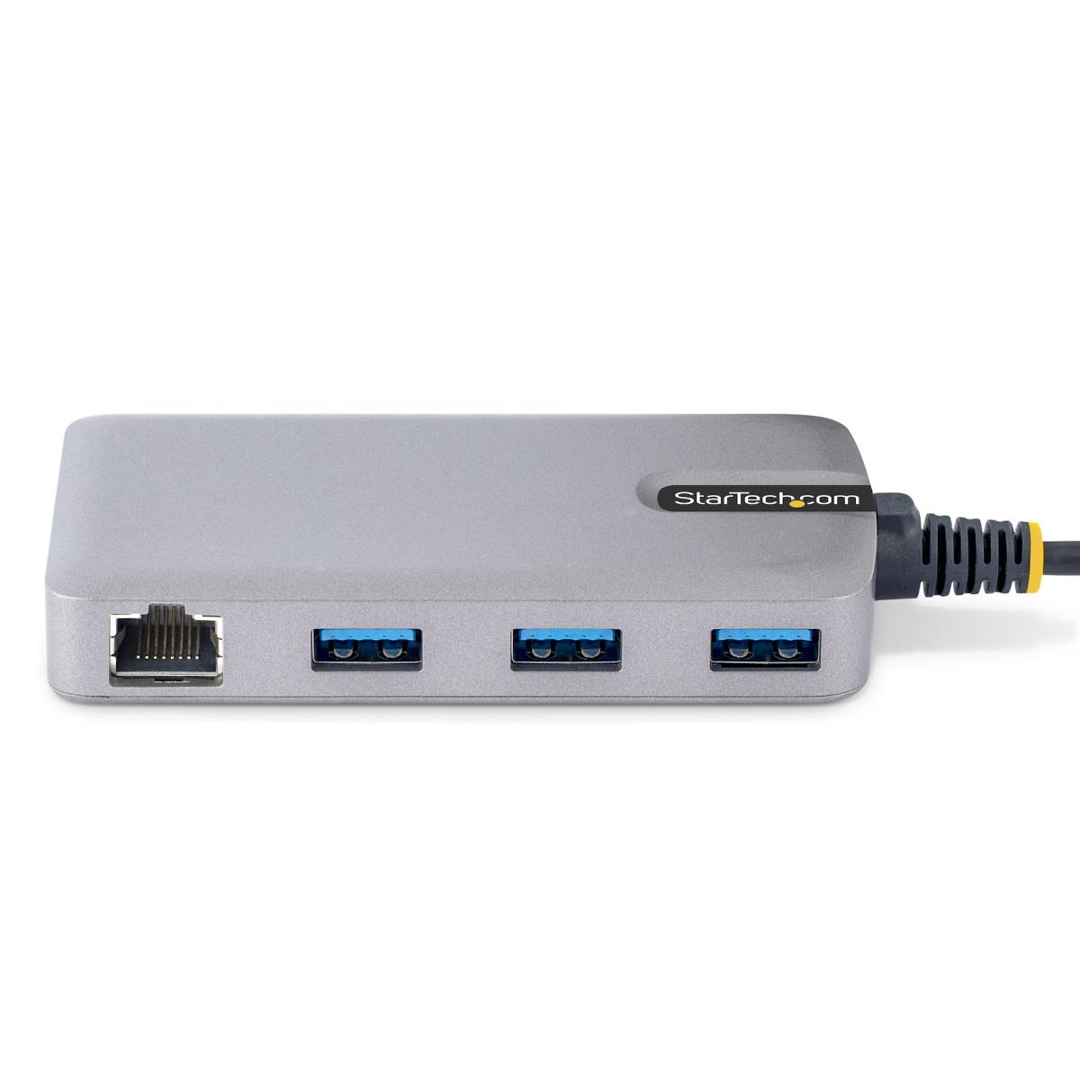 STARTECH.COM USB Hub W/ Gbe 3-port Portable USB Hub Adapter With Ethernet
