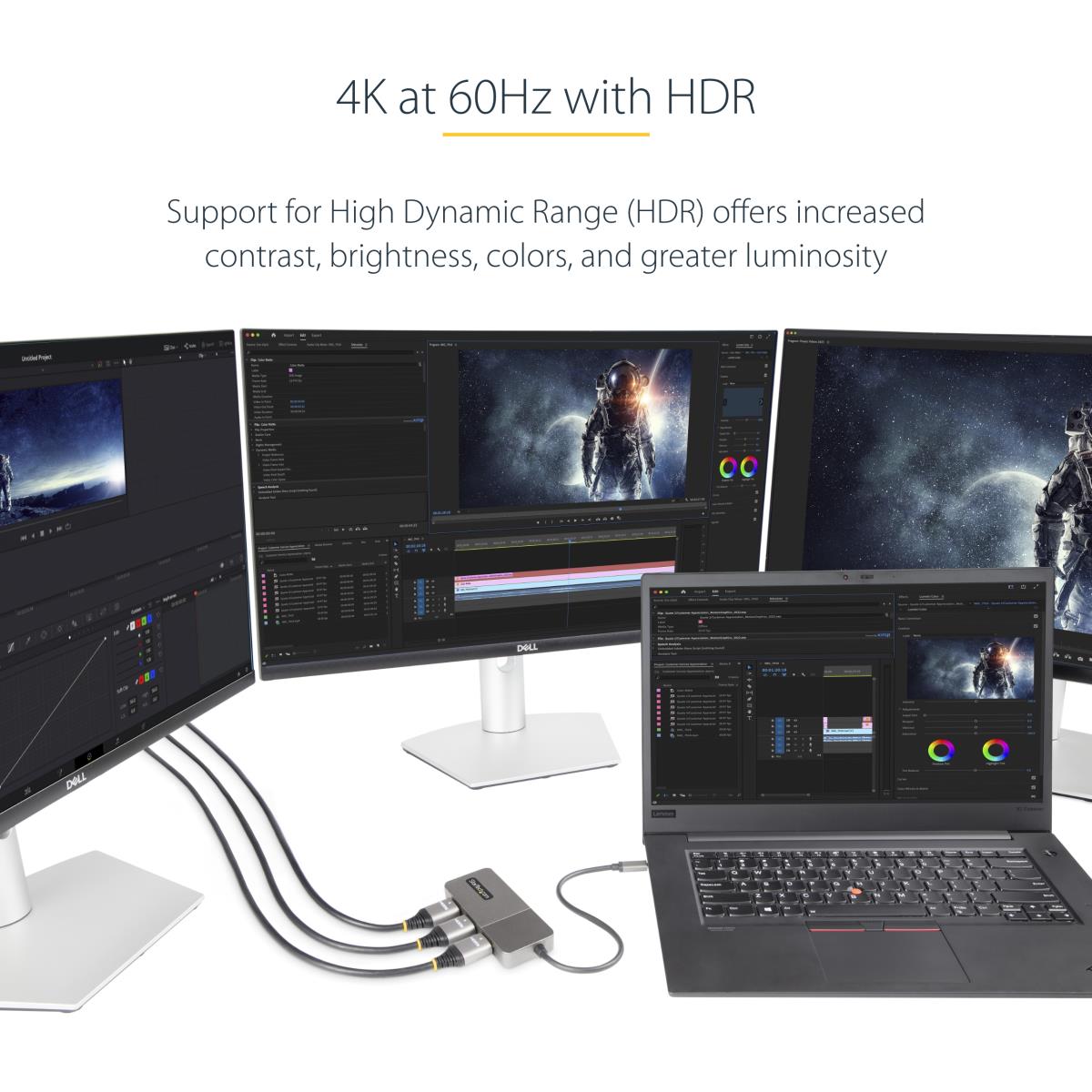 STARTECH.COM Mst Hub Hdmi - 3-port USB-c Triple 4k 60hz Windows Only