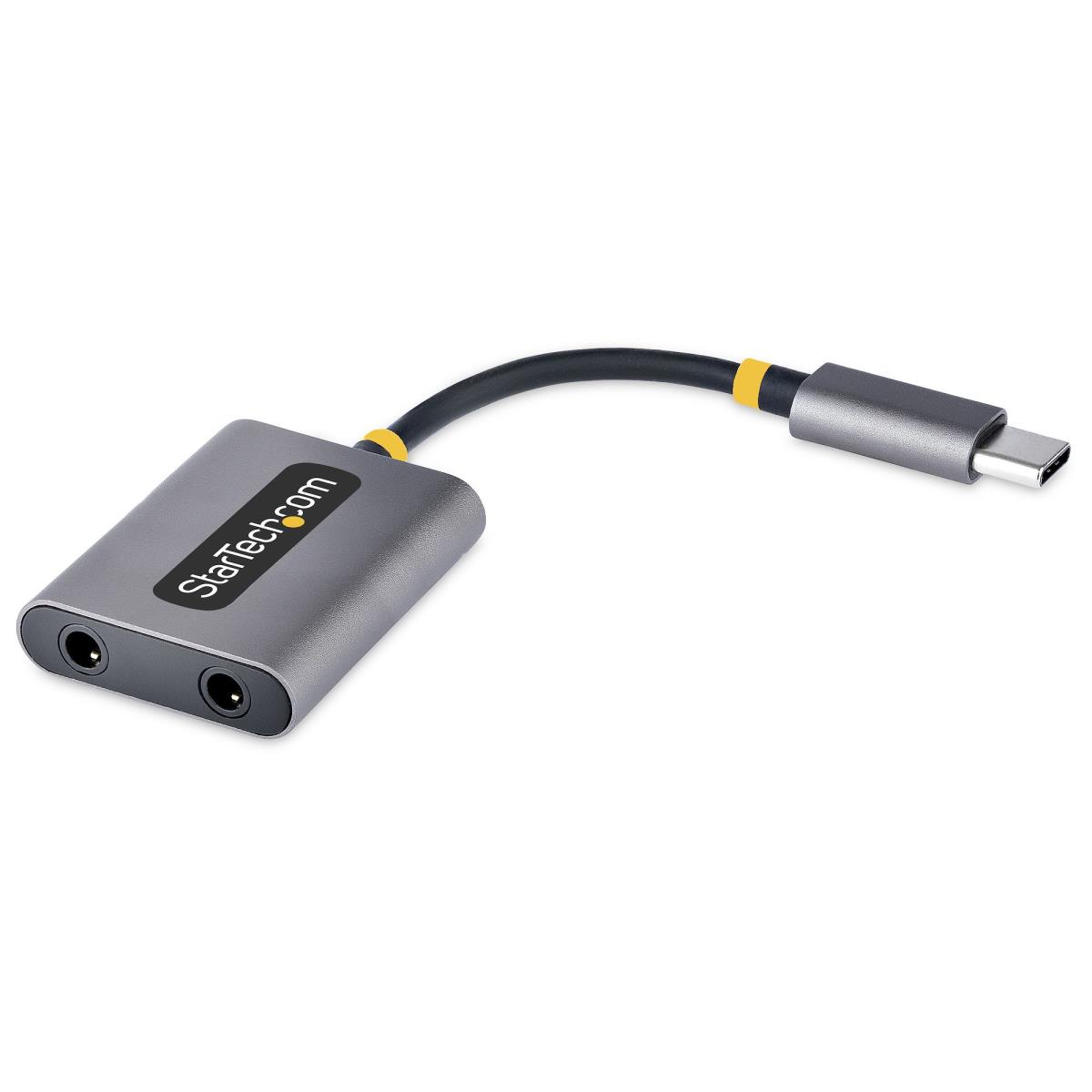STARTECH.COM USB-c Headphone Splitter - USB C To Dual 3.5mm Audio Adapter
