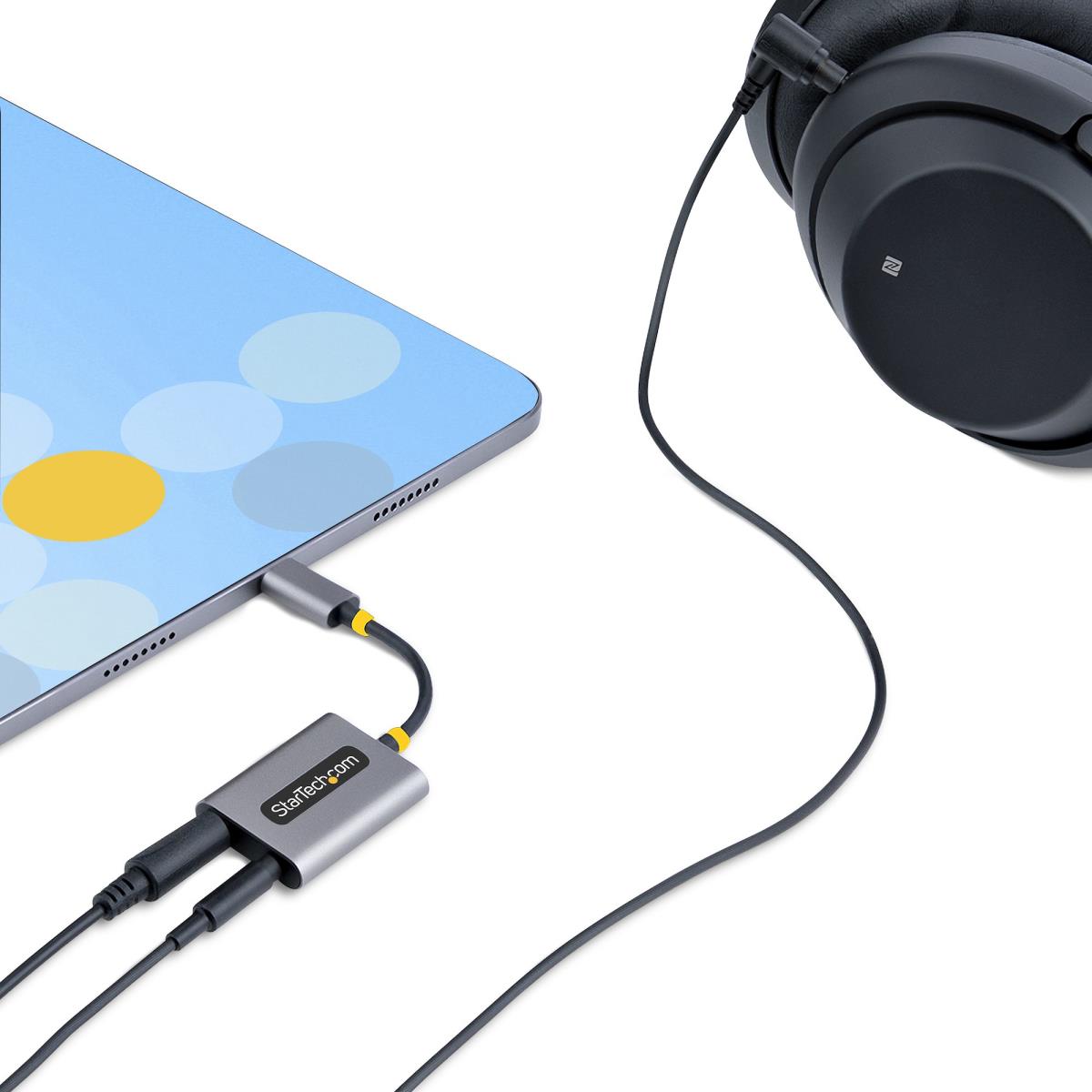 STARTECH.COM USB-c Headphone Splitter - USB C To Dual 3.5mm Audio Adapter