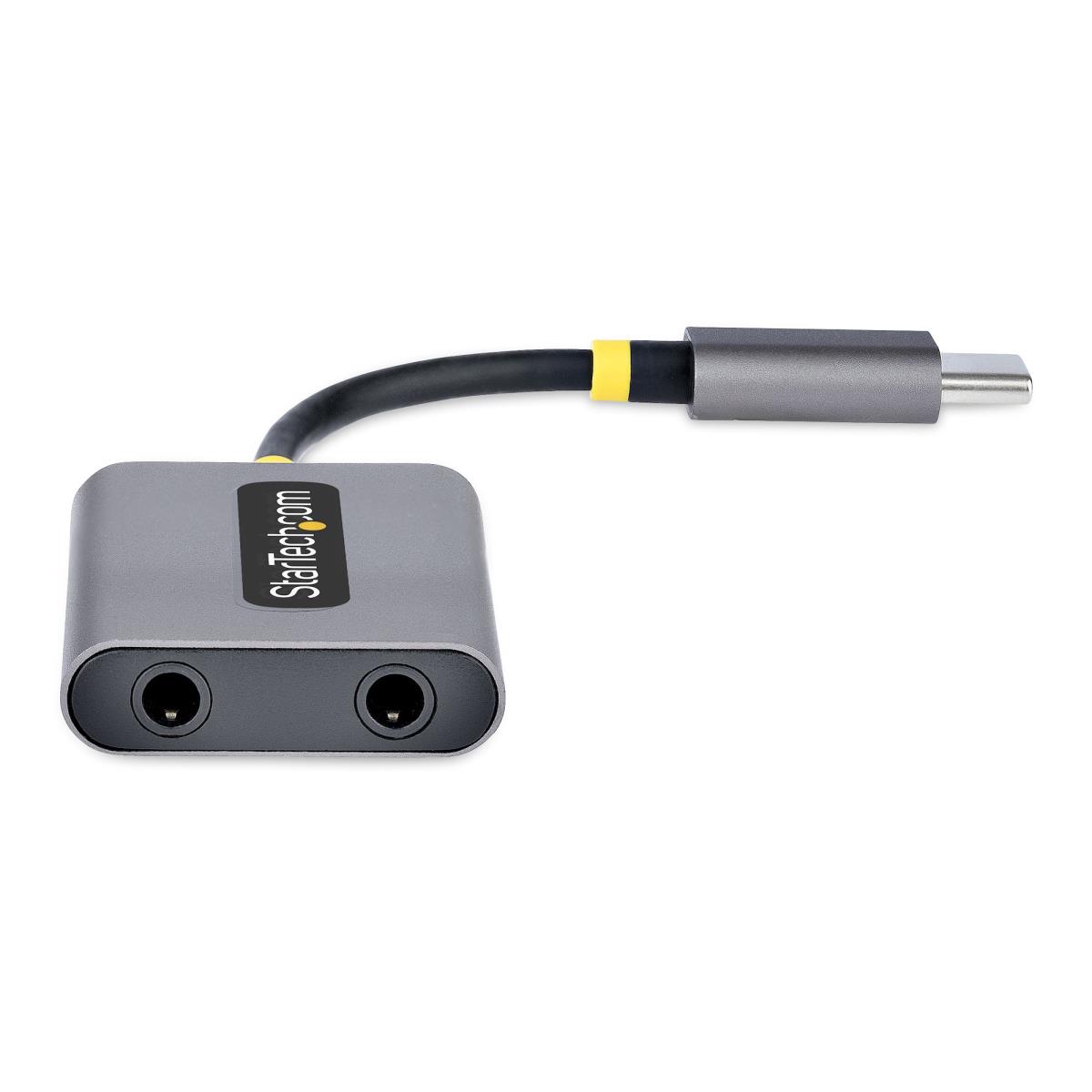 STARTECH.COM USB-c Headphone Splitter - USB C To Dual 3.5mm Audio Adapter