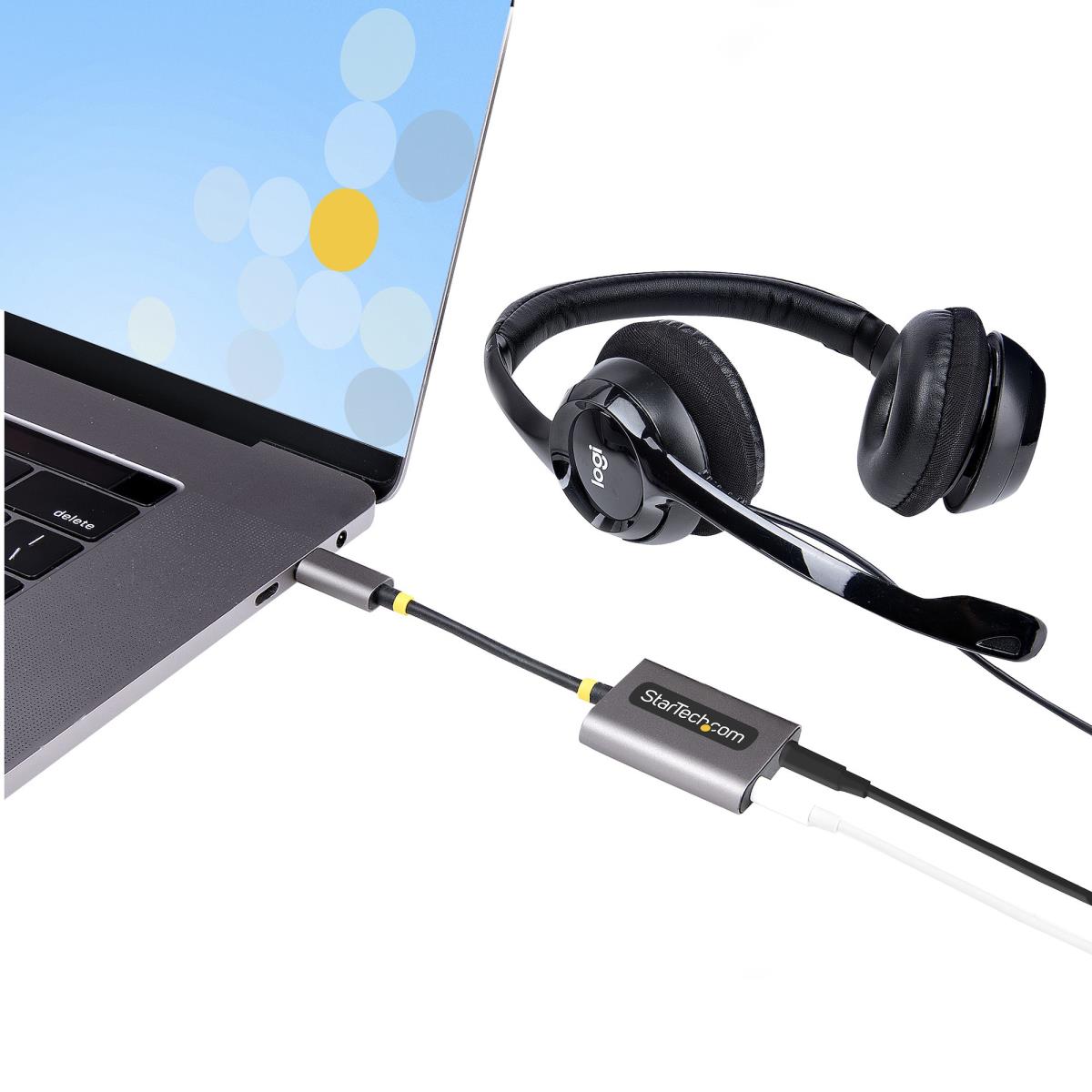 STARTECH.COM USB-c Headphone Splitter - USB C To Dual 3.5mm Audio Adapter