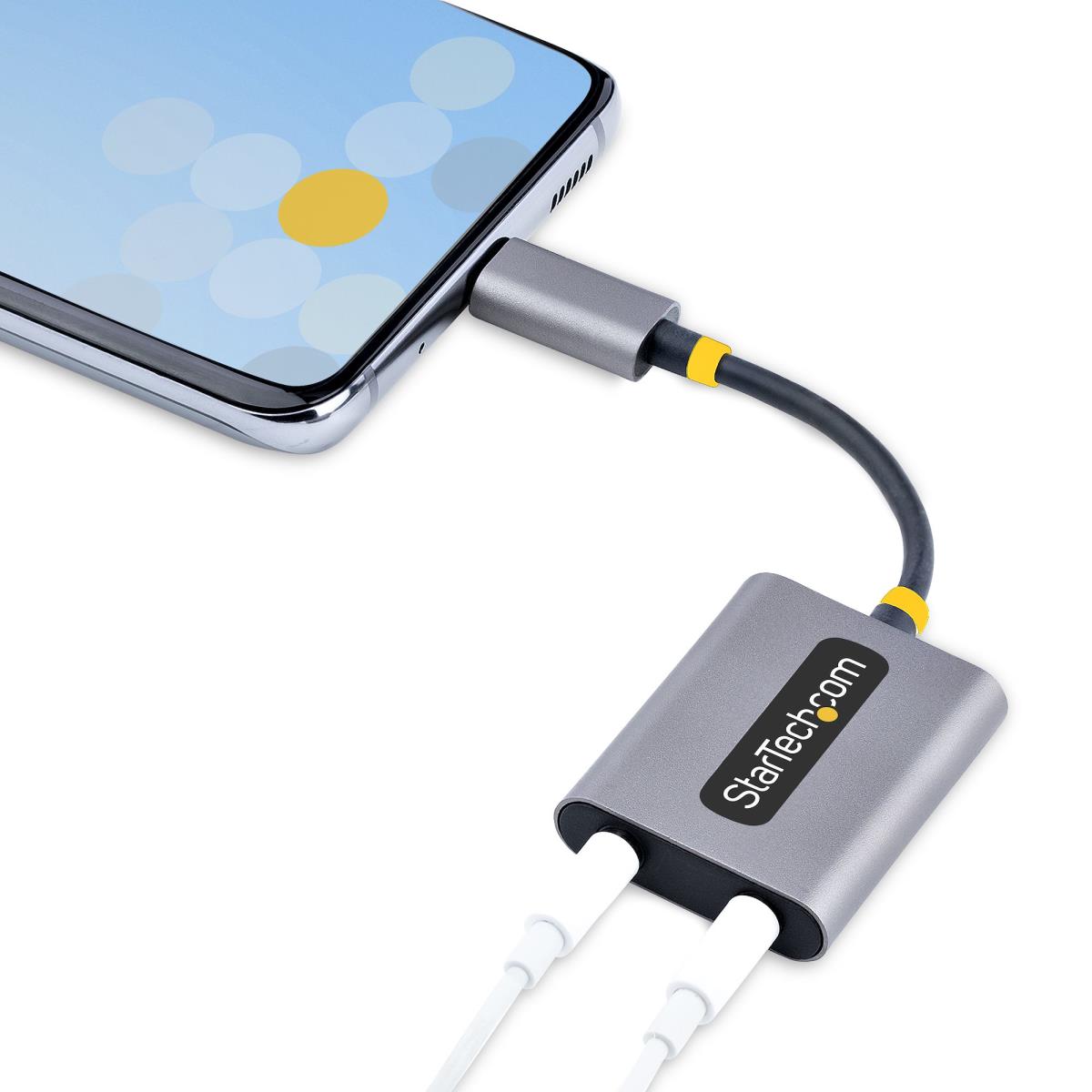 STARTECH.COM USB-c Headphone Splitter - USB C To Dual 3.5mm Audio Adapter