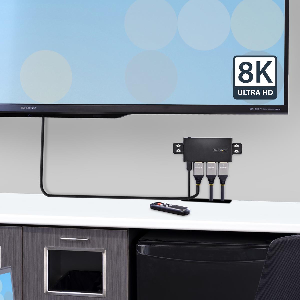STARTECH.COM Hdmi Switch - 2-port 8k 60hz Hdmi 2.1 Auto Switcher