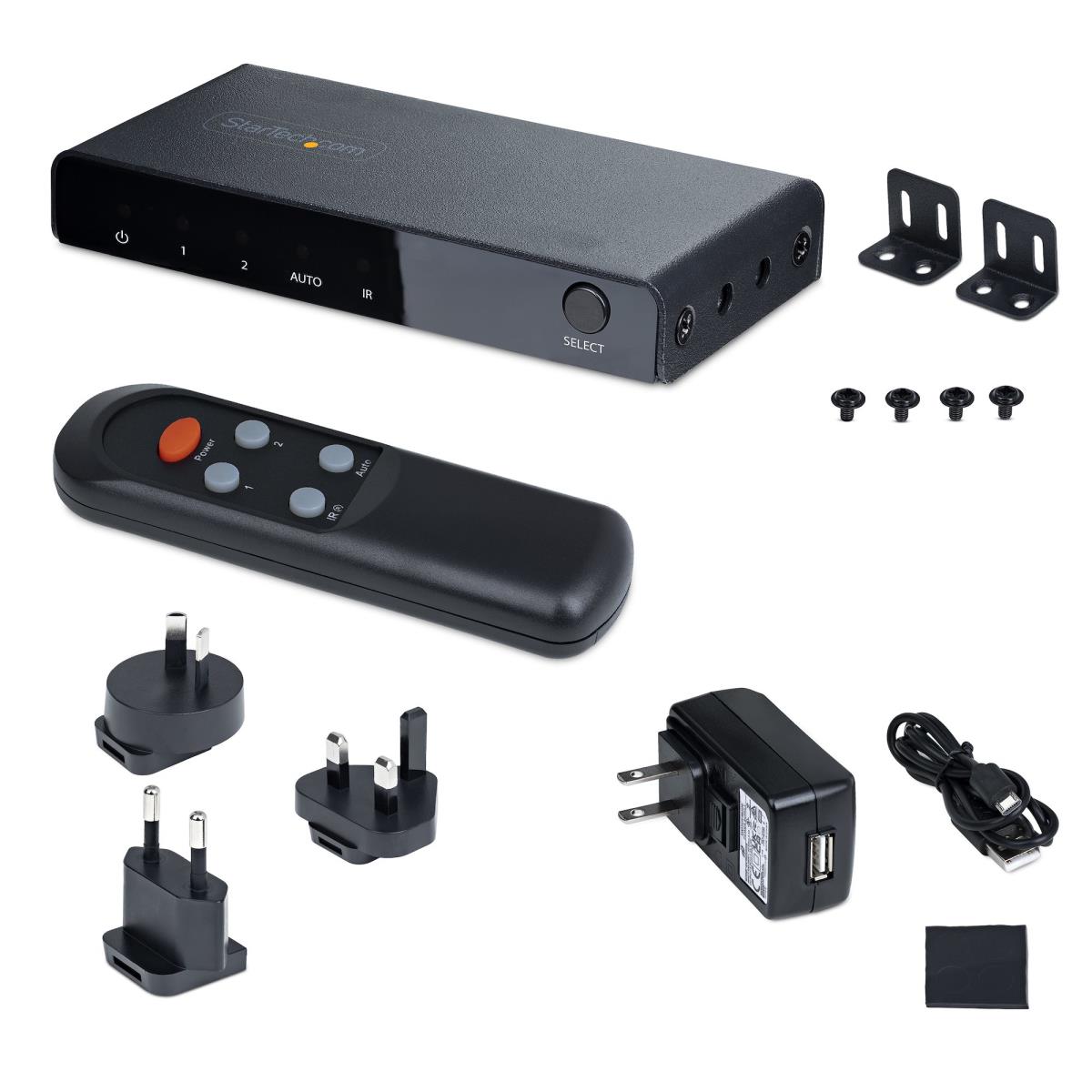 STARTECH.COM Hdmi Switch - 2-port 8k 60hz Hdmi 2.1 Auto Switcher