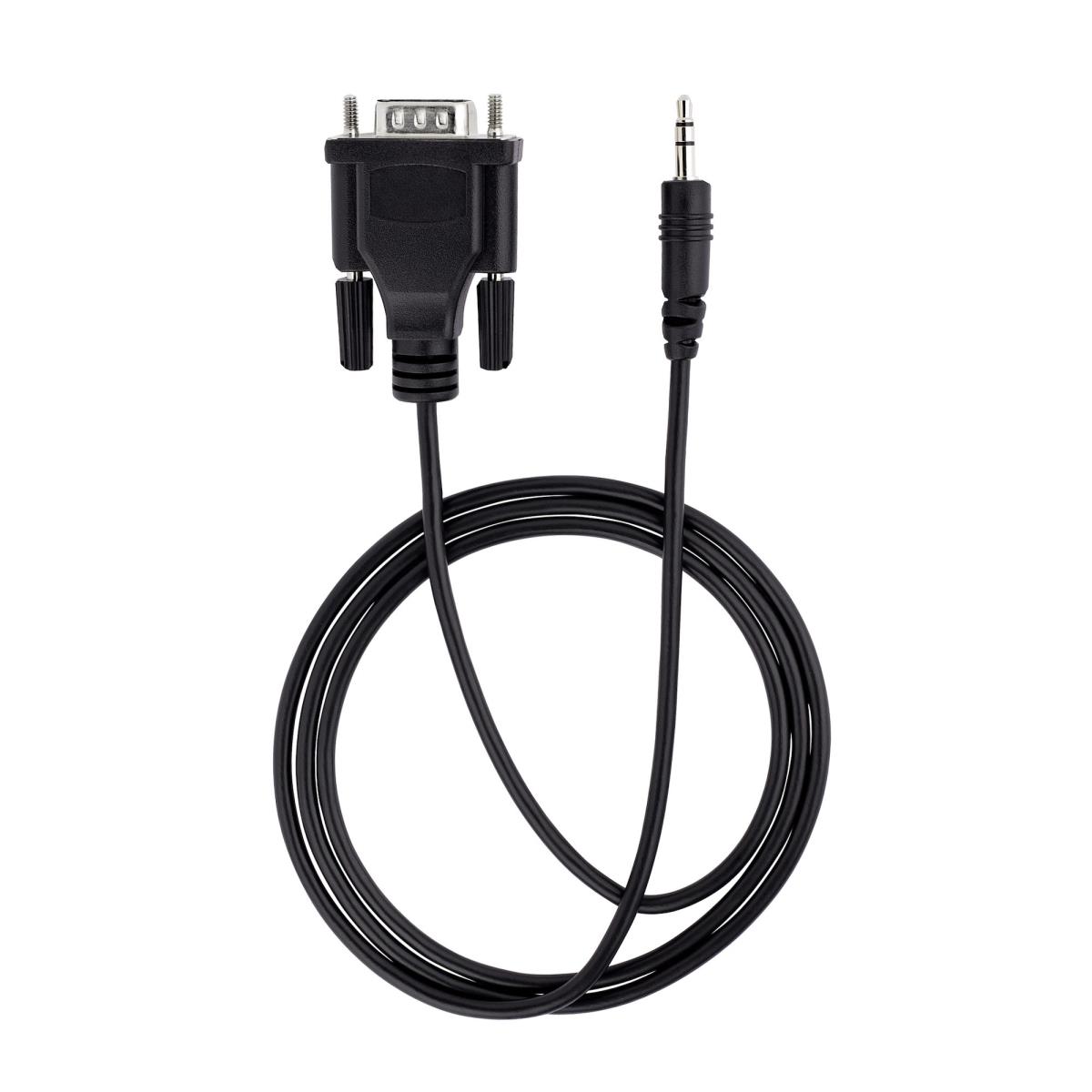 STARTECH.COM Serial Cable For Serial Device Configuration Rs232 Db9 Male To 3.5mm 1m