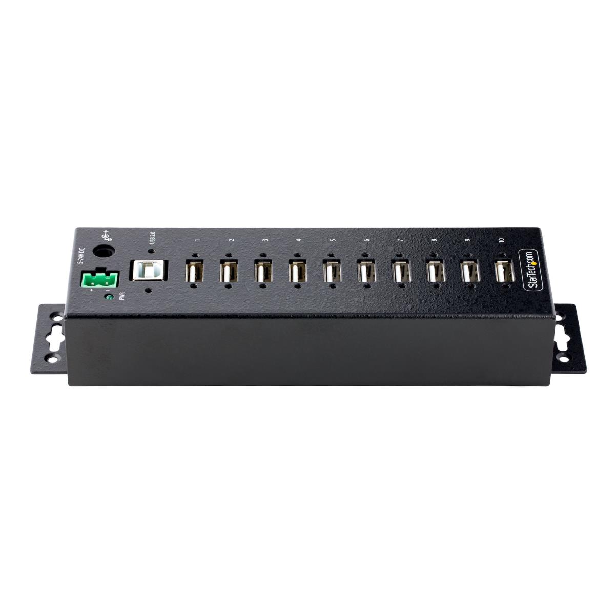 STARTECH.COM Industrial USB 2.0 Hub - Multi Port USB Hub 10-port Hub