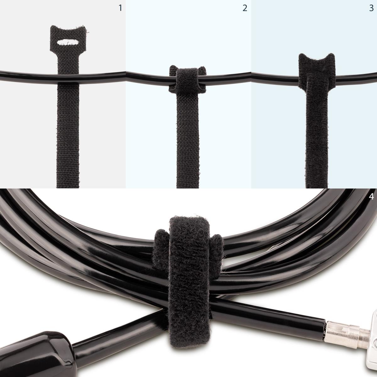 STARTECH.COM Hook And Loop Cable Ties 6in 50-pack