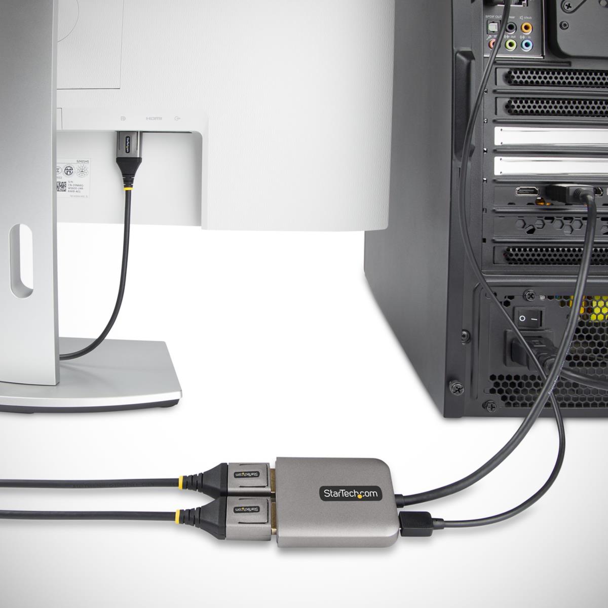 STARTECH.COM DisplayPort Mst Hub 2-port - Dual-monitor Adapter Windows