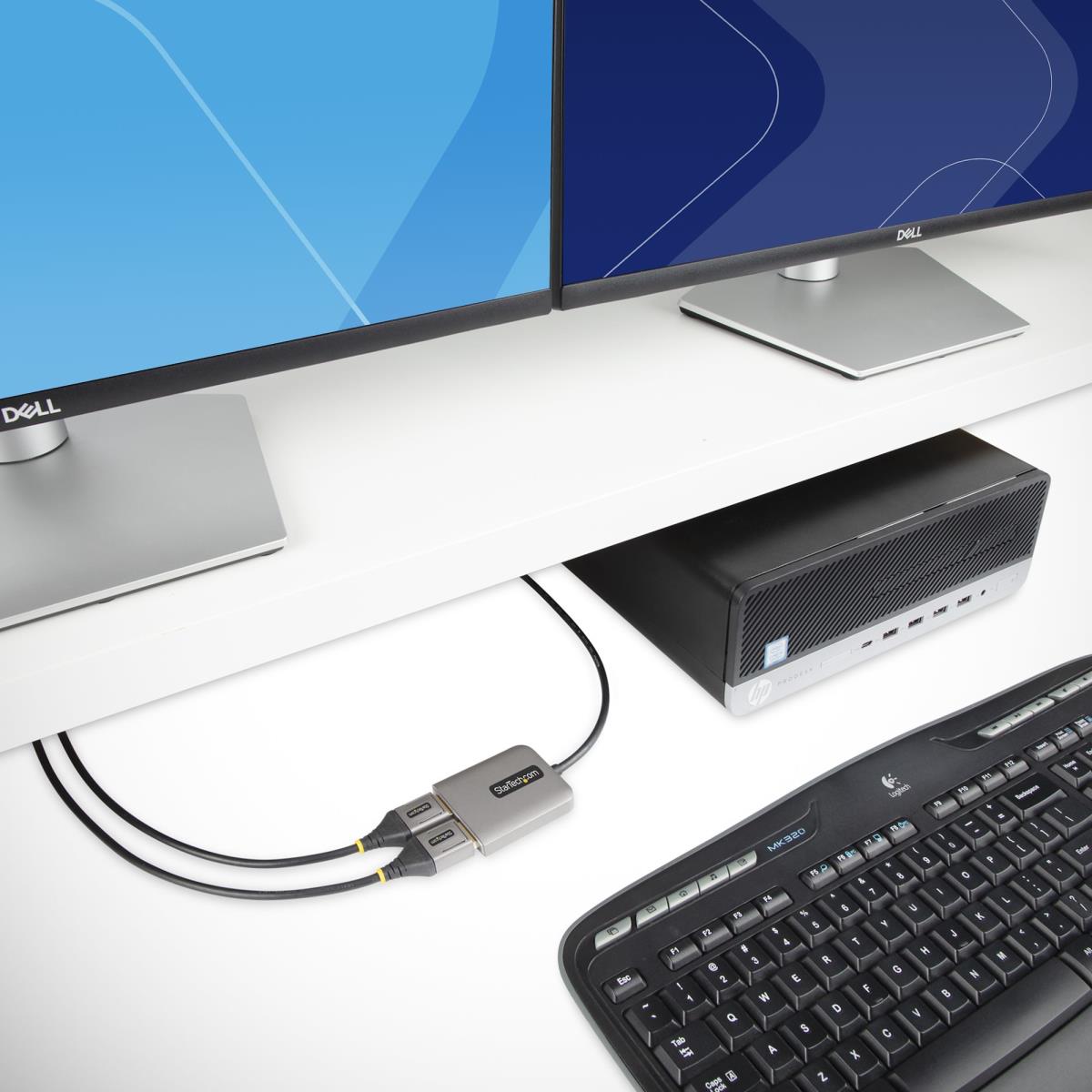 STARTECH.COM DisplayPort Mst Hub 2-port - Dual-monitor Adapter Windows