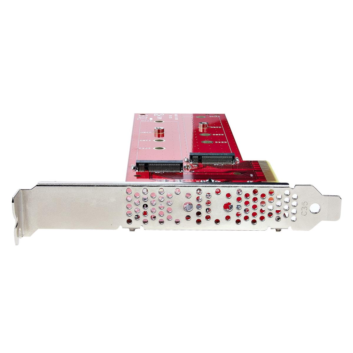 STARTECH.COM Pci-e M.2 Adapter - Pci-e X8x16 To Dual Nvme M.2 SSD