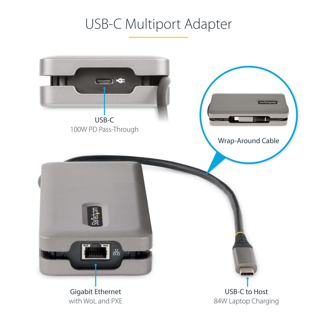 STARTECH.COM USB-c Multiport Adapter Hdmi Vga Type-c Laptop Docking Station