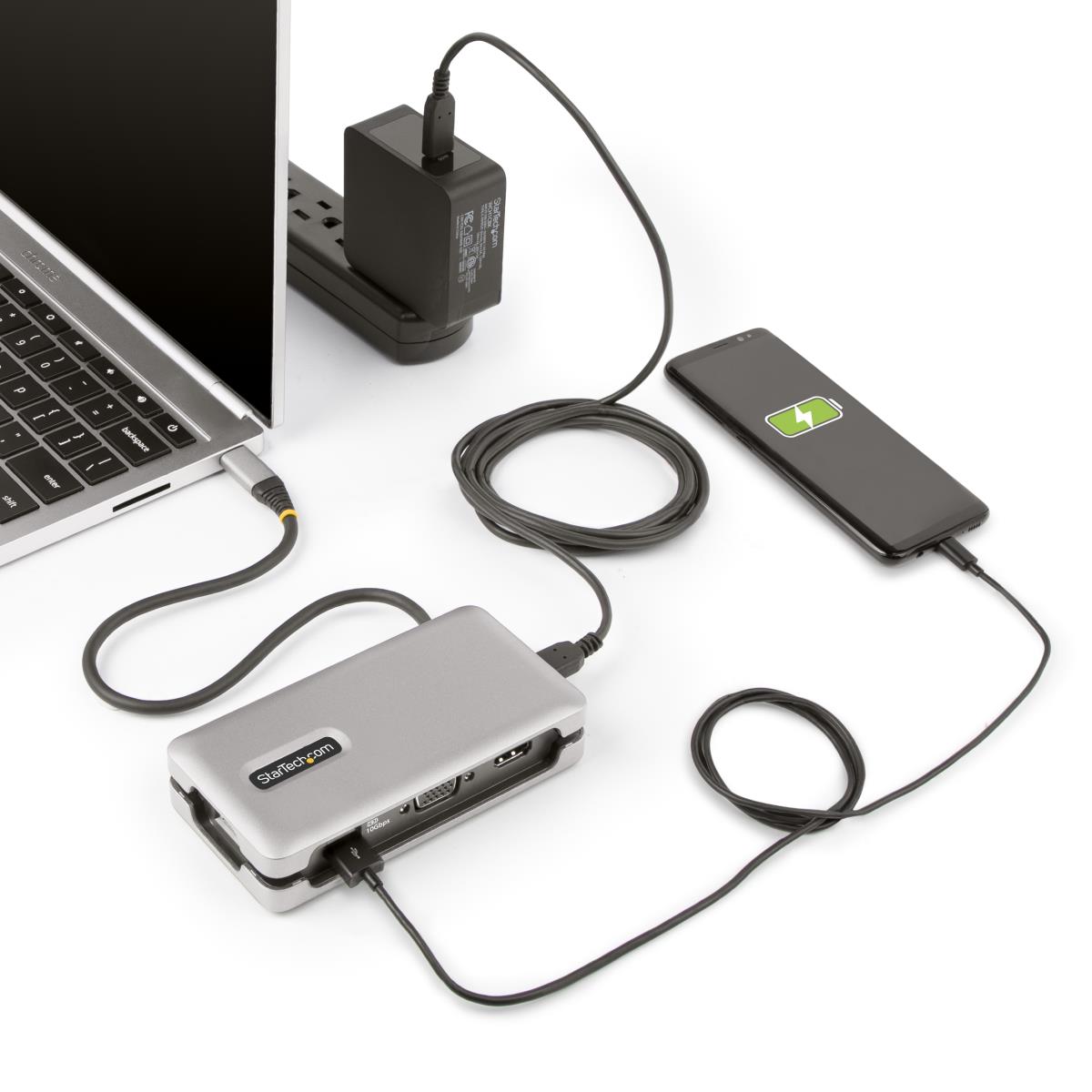 STARTECH.COM USB-c Multiport Adapter Hdmi Vga Type-c Laptop Docking Station