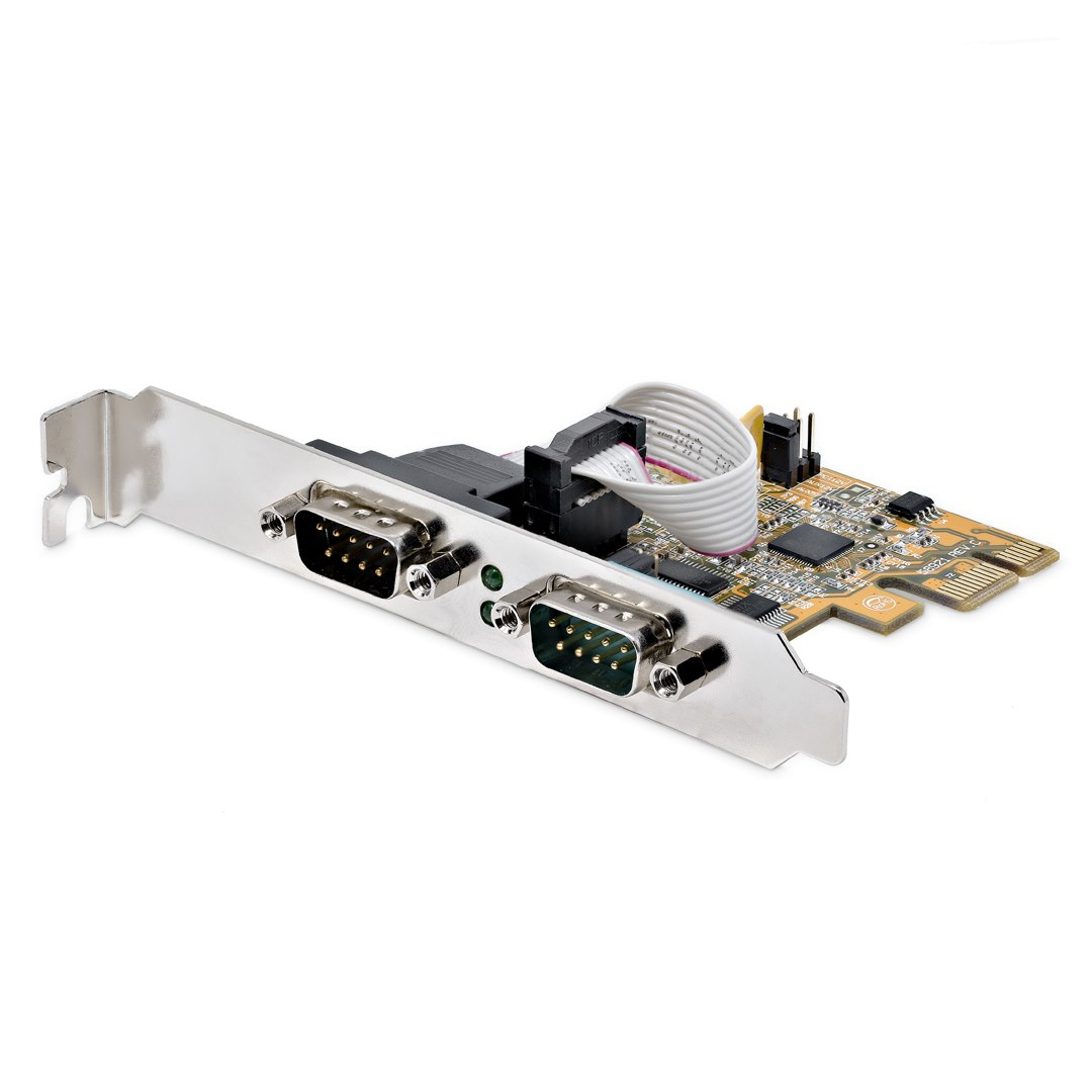 STARTECH.COM Pci-e Dual Serial Port Card - 16c1050 Uart 5v/12v Status Light