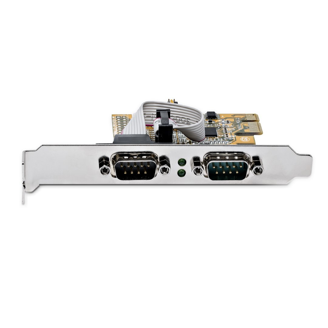 STARTECH.COM Pci-e Dual Serial Port Card - 16c1050 Uart 5v/12v Status Light