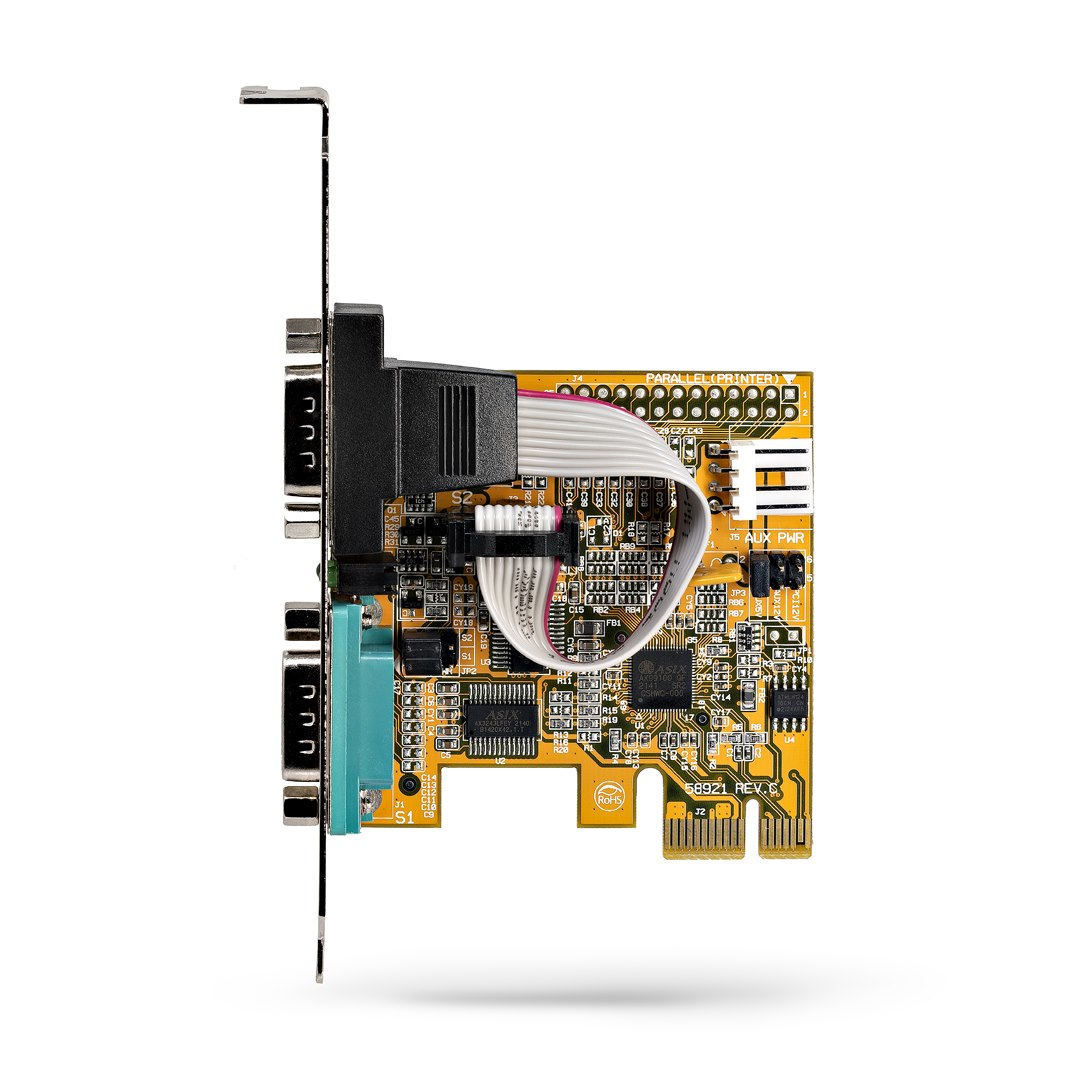 STARTECH.COM Pci-e Dual Serial Port Card - 16c1050 Uart 5v/12v Status Light