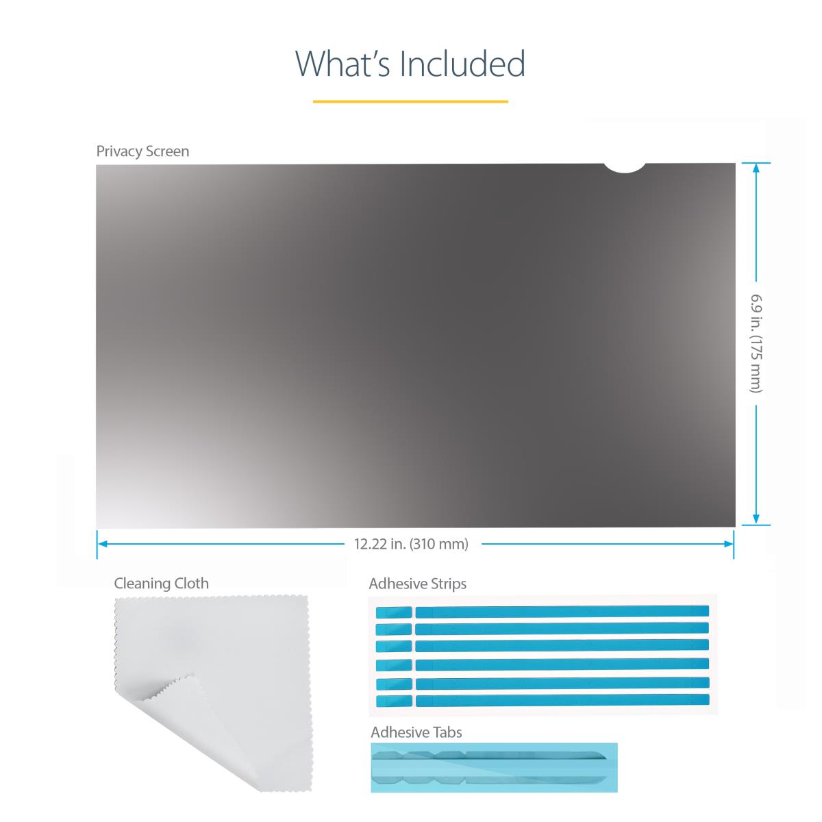 STARTECH.COM Laptop Privacy Screen - 14in Anti-glare Blue Light Filter