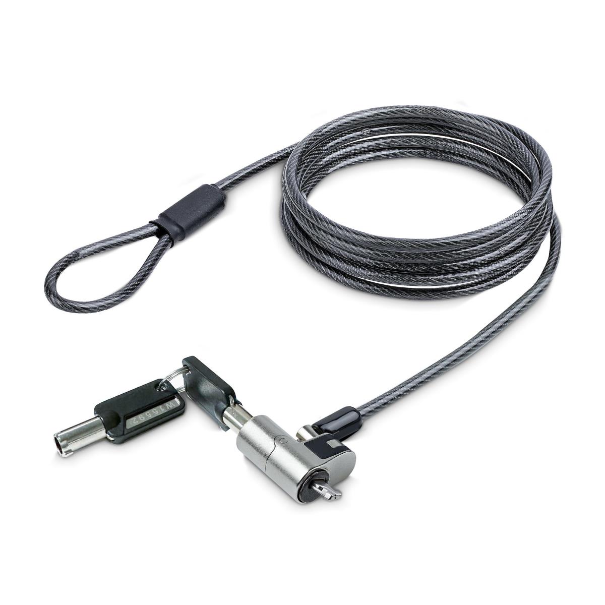STARTECH.COM Laptop Cable Lock Nano Slot Steel Security Cable Keyed Lock