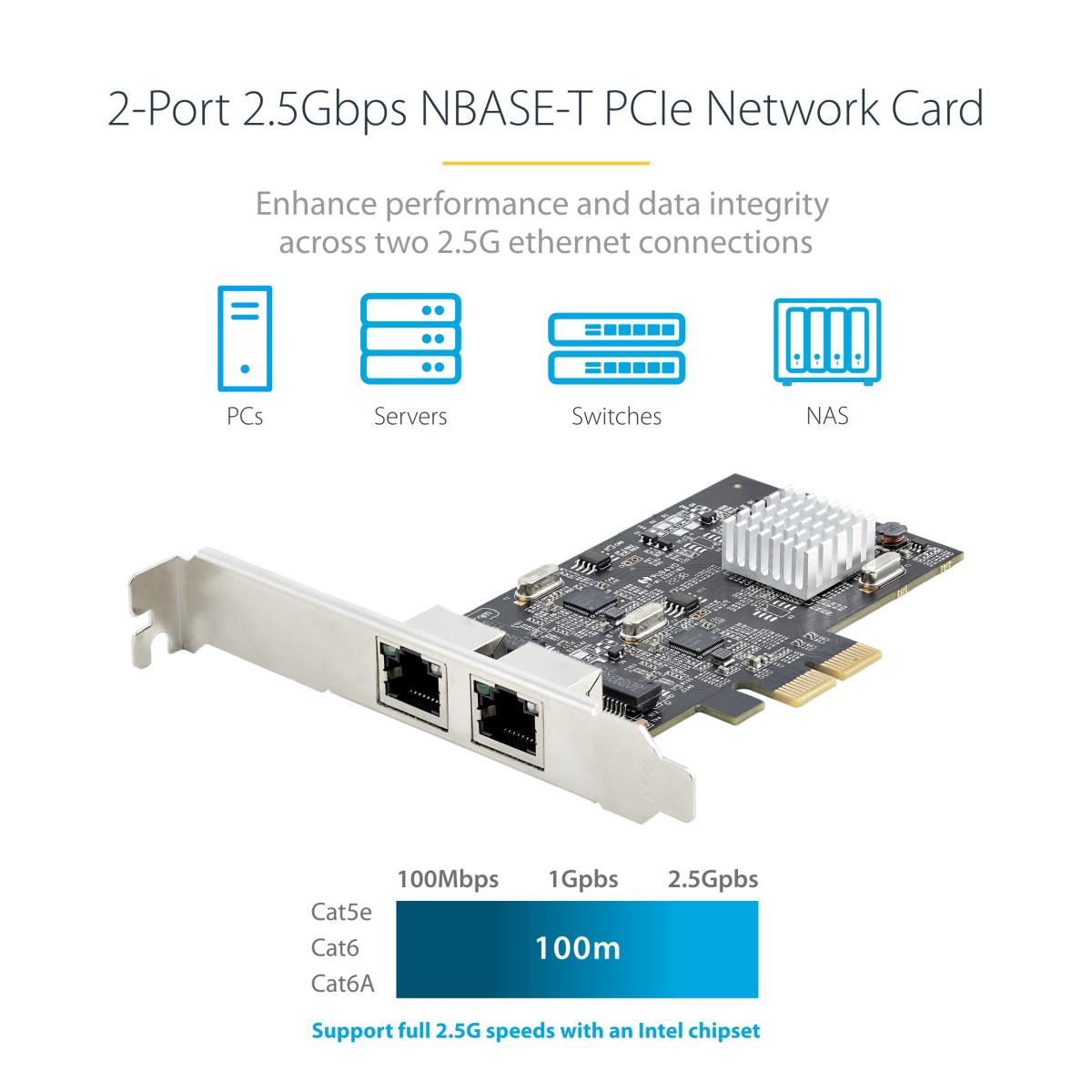 STARTECH.COM Pci-e Network Card Dual Nbase-t Ethernet Card