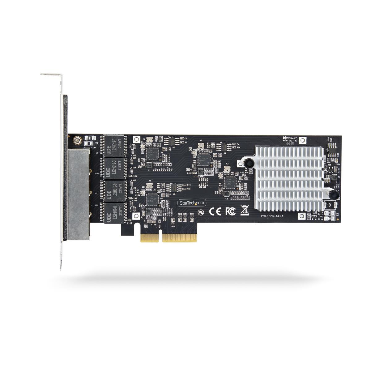 STARTECH.COM Network Card - 4-port 2.5g Pci-e Quad Nbase-t Ethernet Card