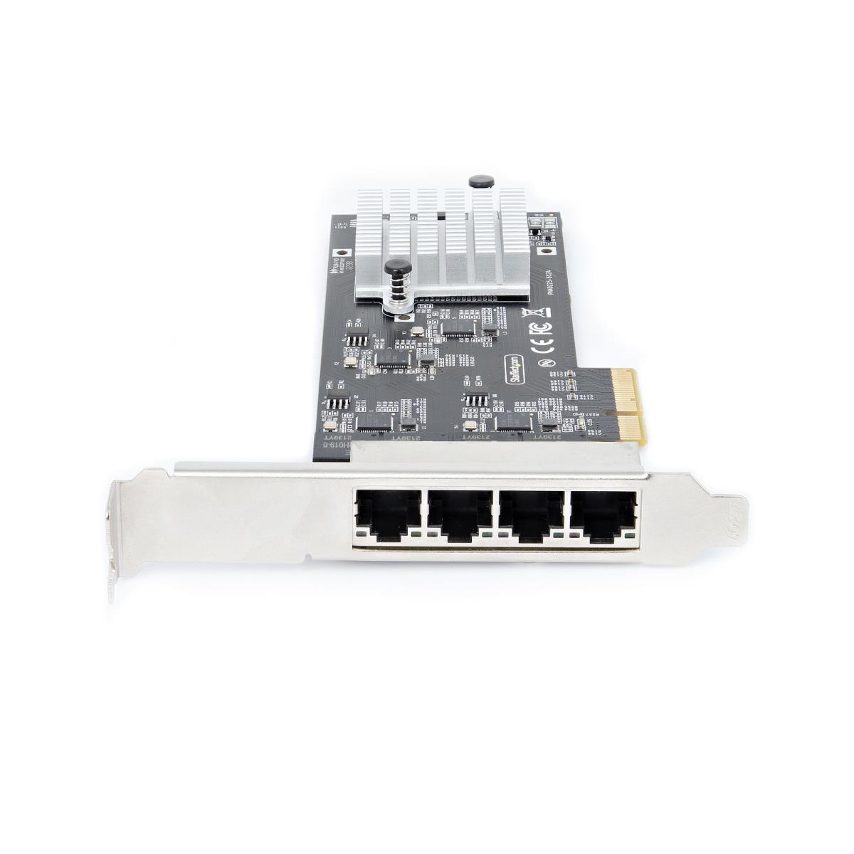 STARTECH.COM Network Card - 4-port 2.5g Pci-e Quad Nbase-t Ethernet Card