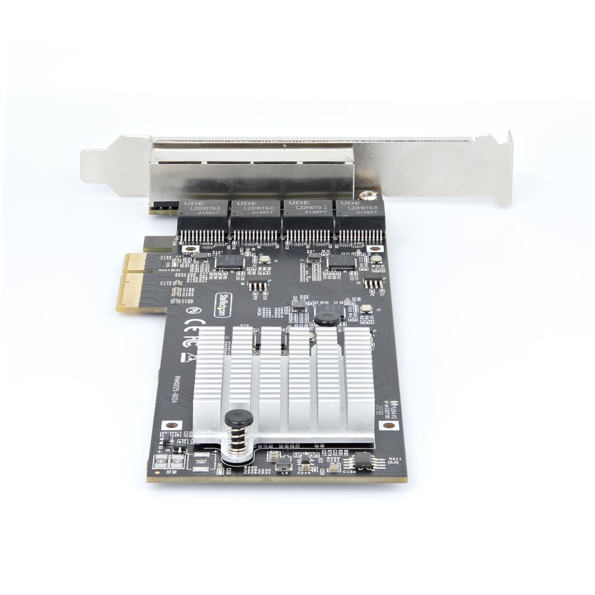 STARTECH.COM Network Card - 4-port 2.5g Pci-e Quad Nbase-t Ethernet Card