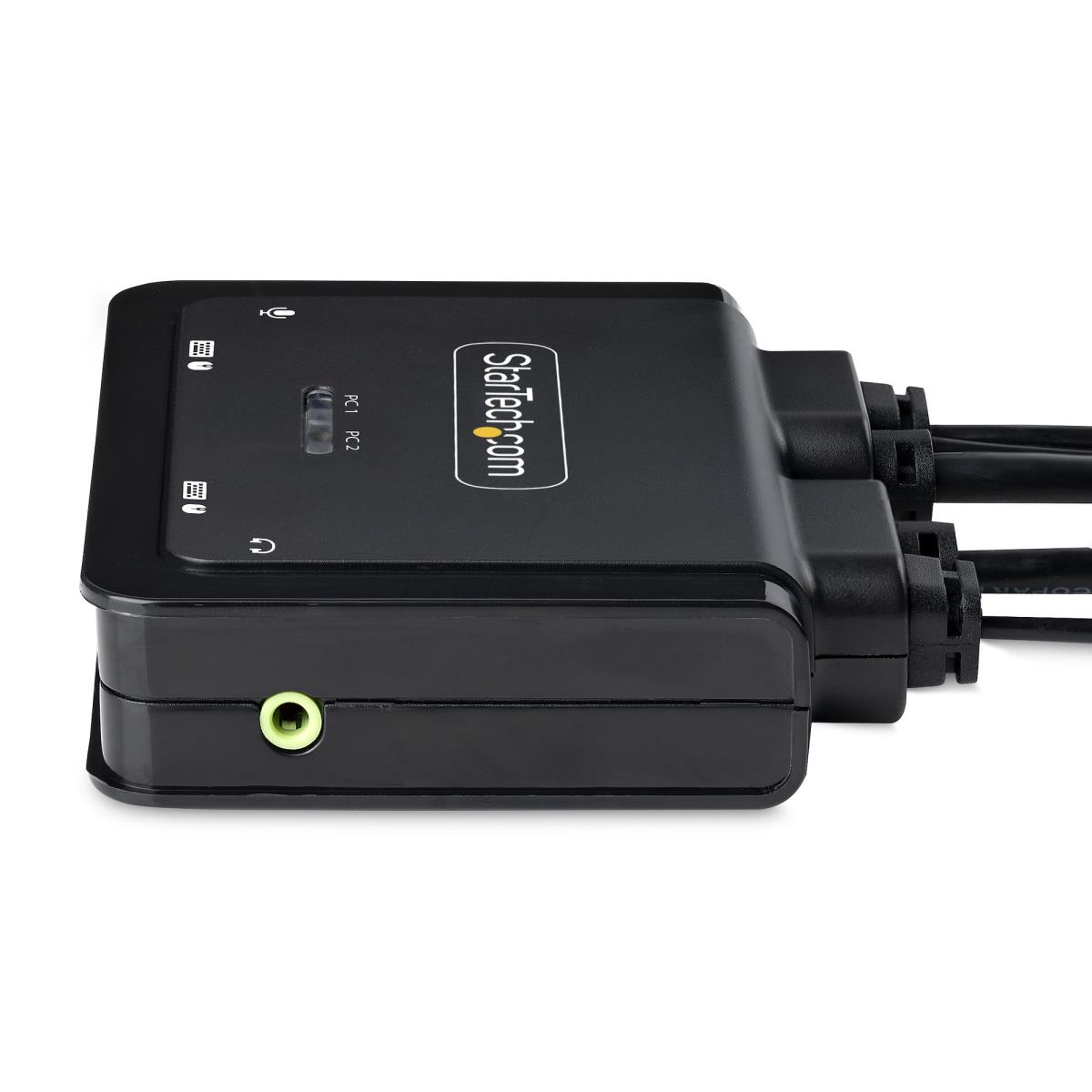 STARTECH.COM Cable KVM Switch 2-port 4k USB-c Compact KVM Bus Powered