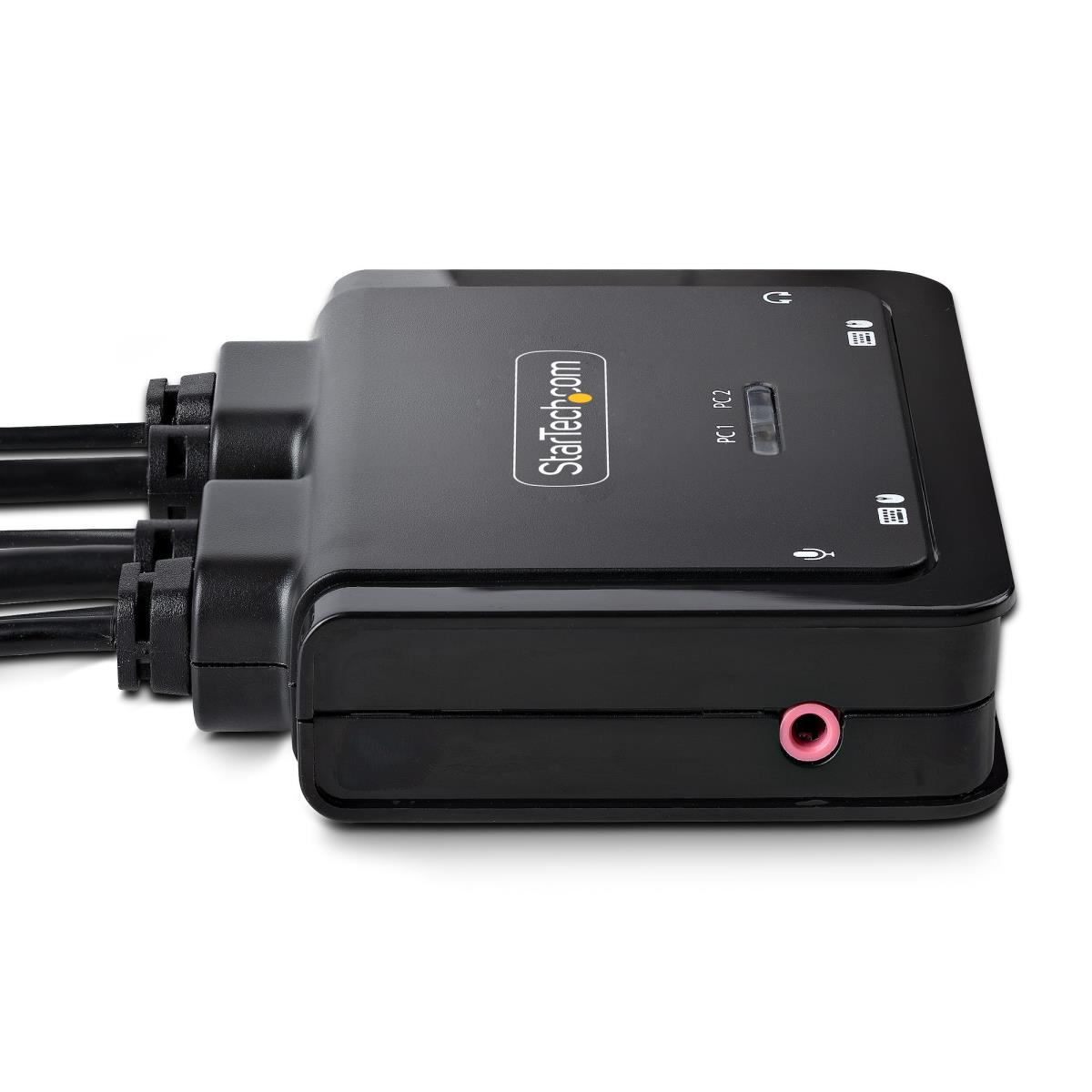 STARTECH.COM 2-port Compact 4k KVM Switch USB-a/USB-c Cable KVM Switch