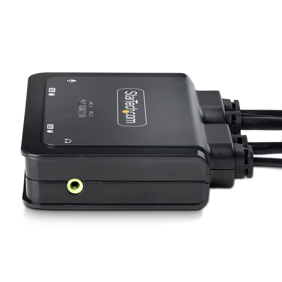 STARTECH.COM 2-port Compact 4k KVM Switch USB-a/USB-c Cable KVM Switch