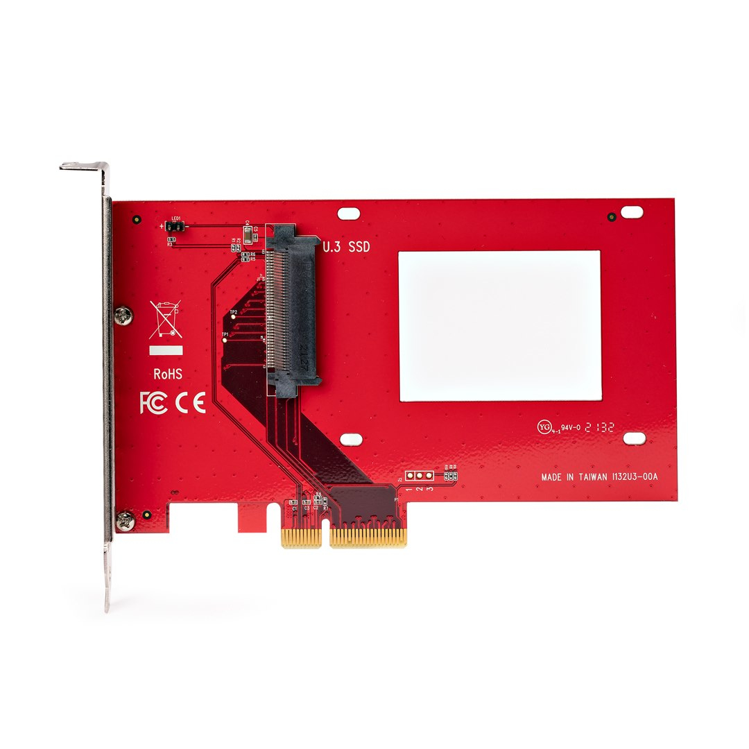STARTECH.COM U.2 To Pci-e Adapter For 2.5in U.2 Nvme SSD - Sff-8639 - X4 Pci-e 3.0