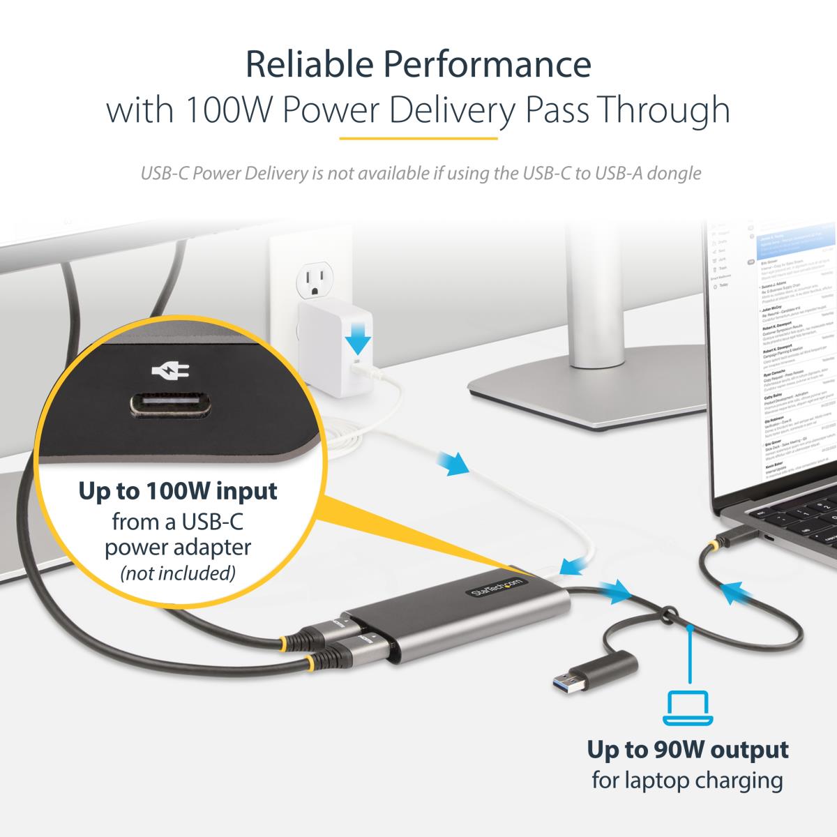 STARTECH.COM USB-c To Dual-hdmi Adapter 4k 60hz Pd