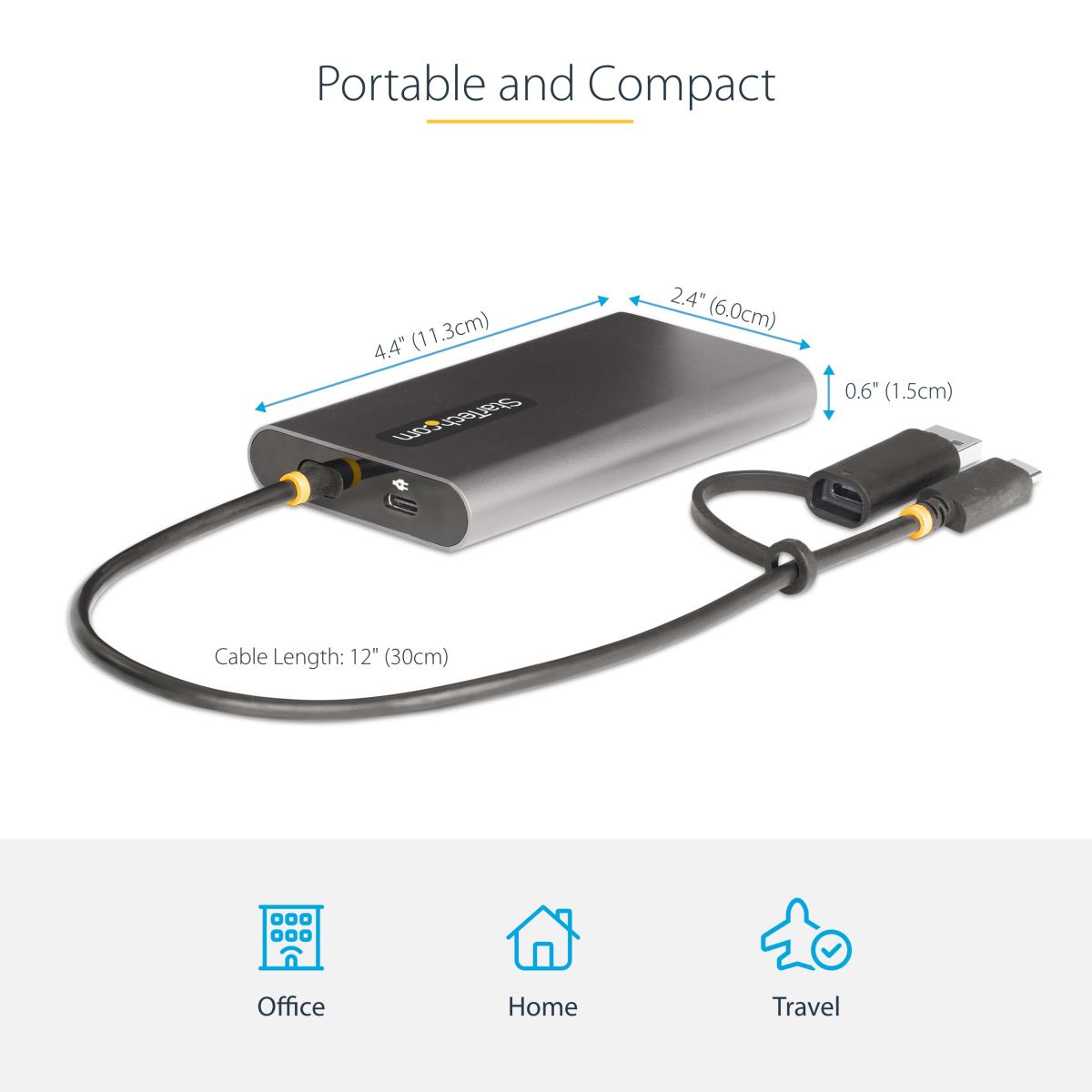 STARTECH.COM USB-c To Dual-hdmi Adapter 4k 60hz Pd