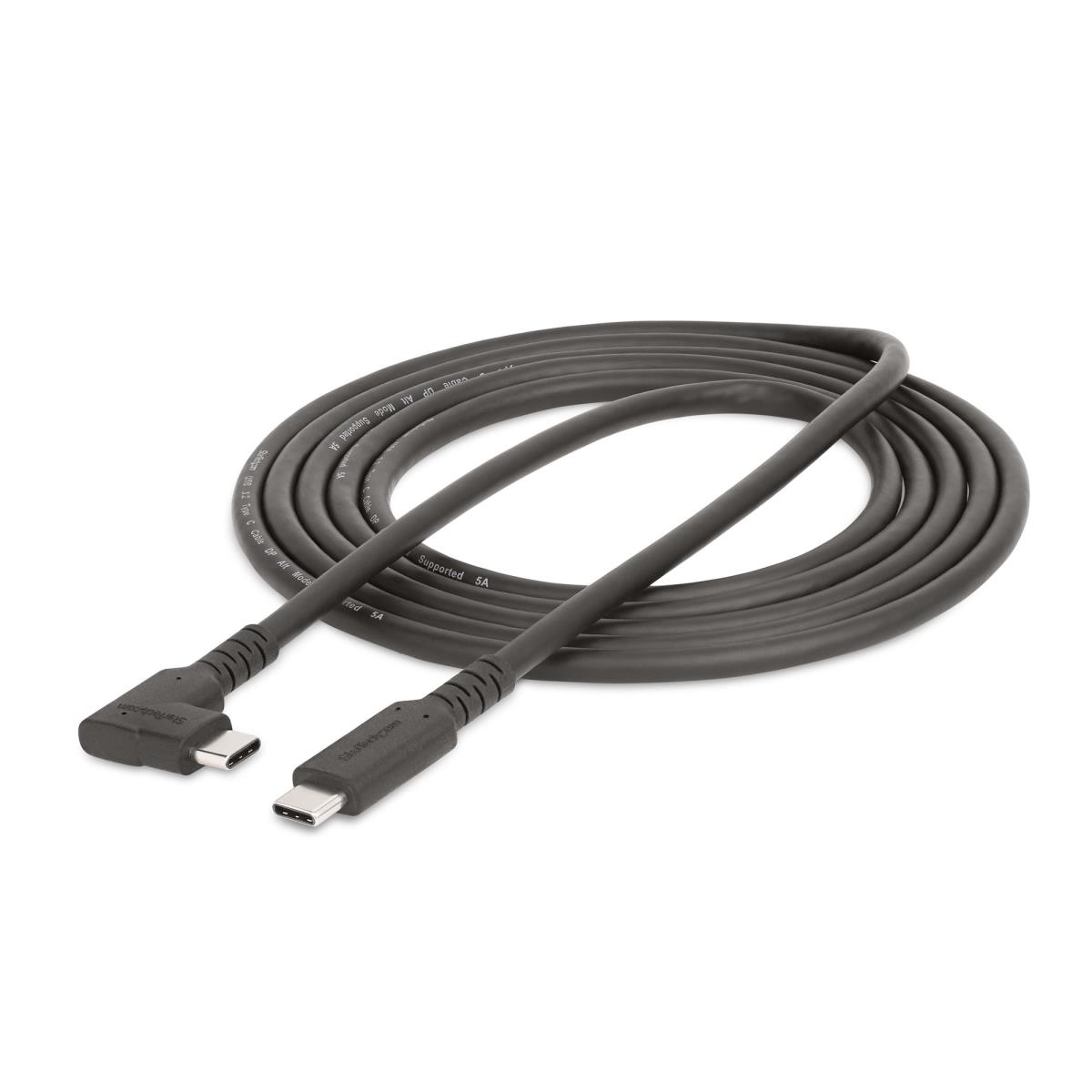 STARTECH.COM Rugged Right Angle USB-c Cable USB C To C Cable - 2m - 90 Degrees