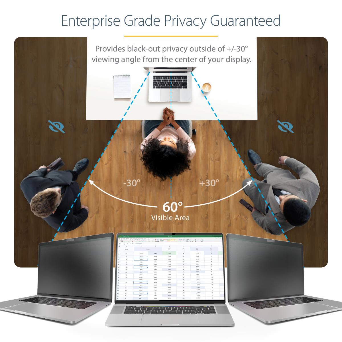 STARTECH.COM MacBook Pro Privacy Screen 14in Anti-glare Blue Light Filter