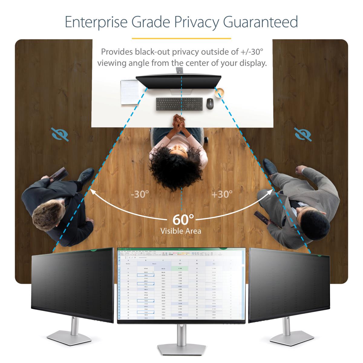 STARTECH.COM Monitor Privacy Filter 23.6in - Computer Privacy Screen/protecto