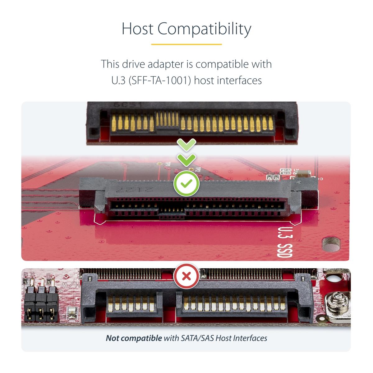 STARTECH.COM M.2 To U.3 Adapter / Converter M2 Nvme SSD To 2.5inch U.3