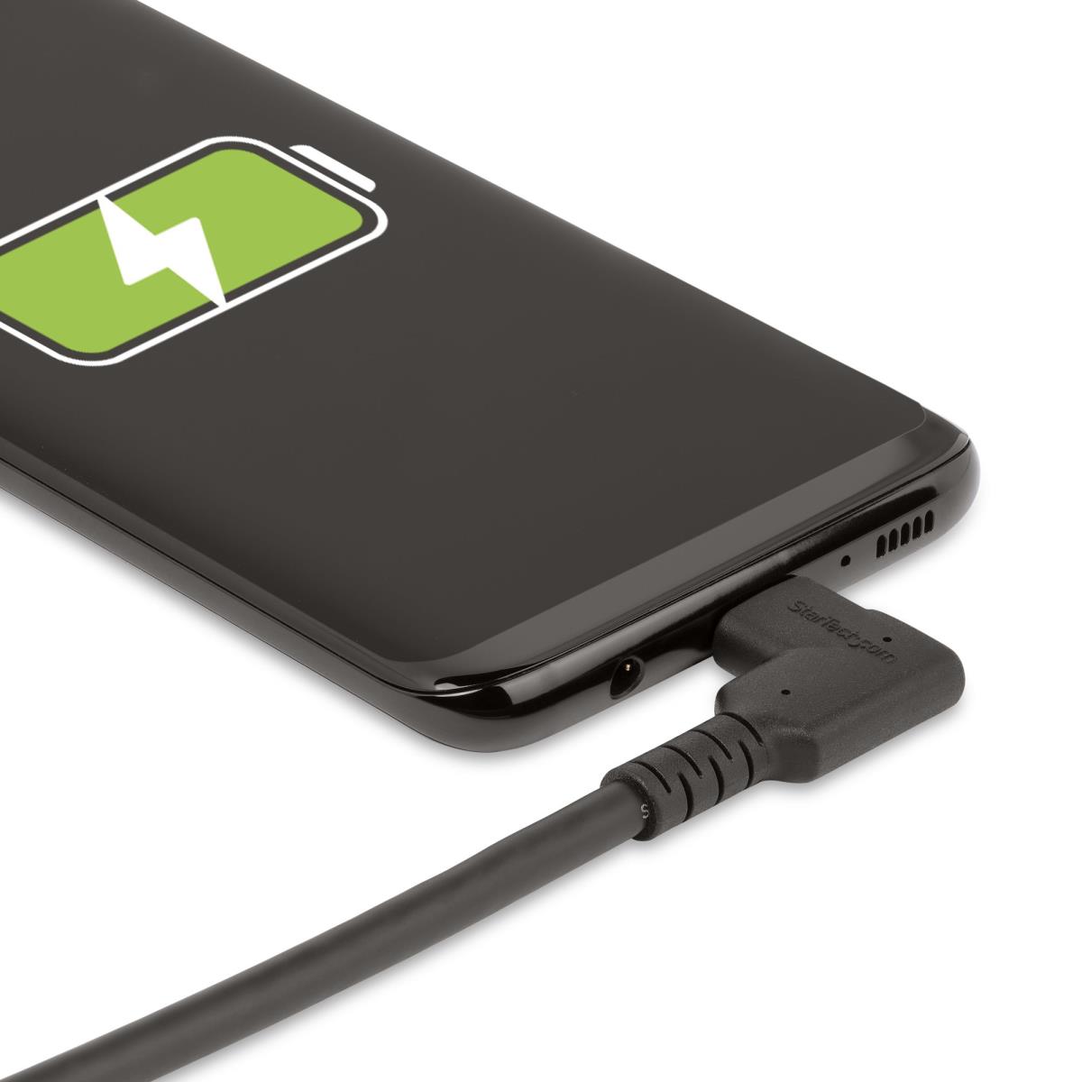 STARTECH.COM Rugged Right Angle USB-c Cable USB C To C Cable - 50cm - 90 Degrees
