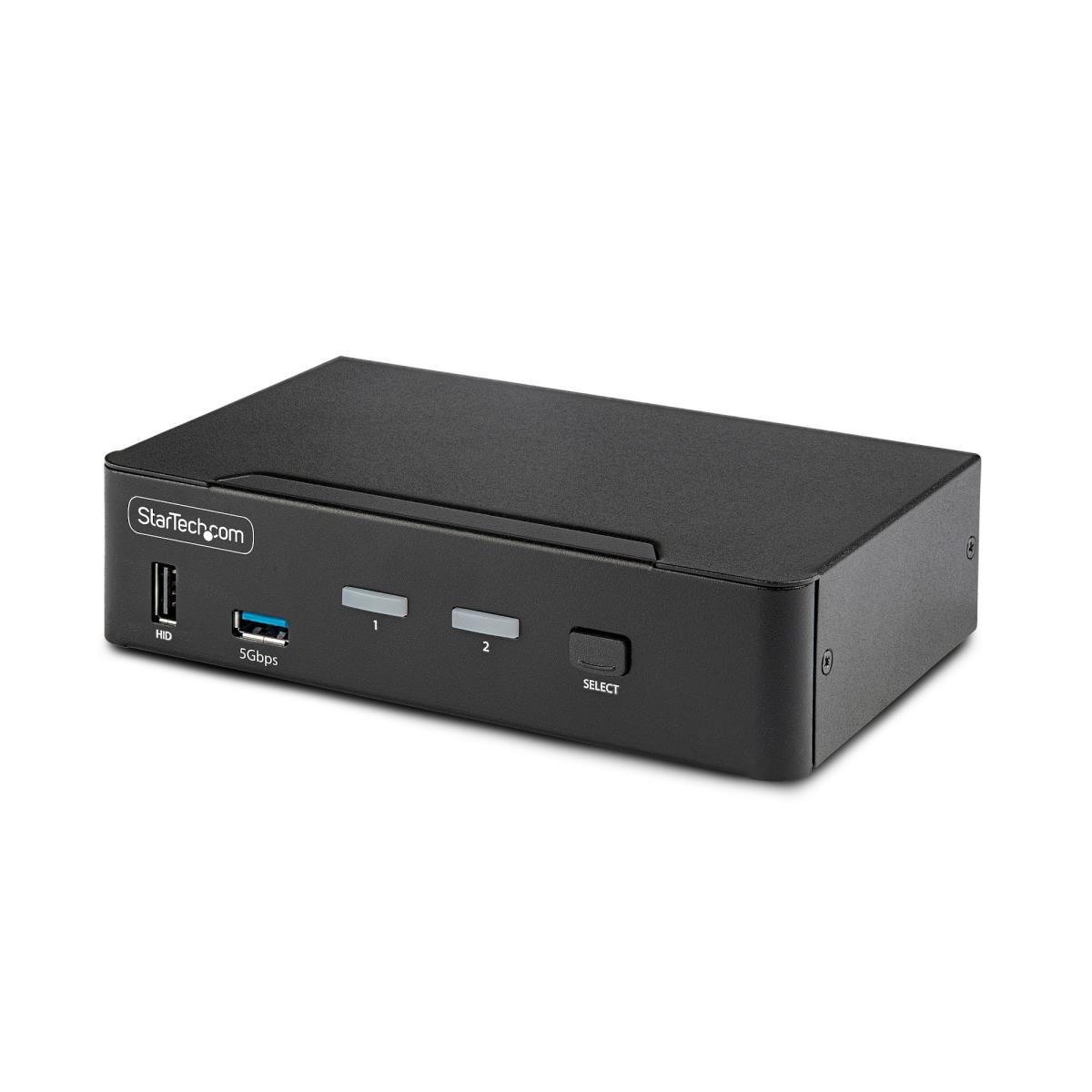 STARTECH.COM DisplayPort KVM Switch 2-port 8k 60hz Hotkeys Taa Compliant