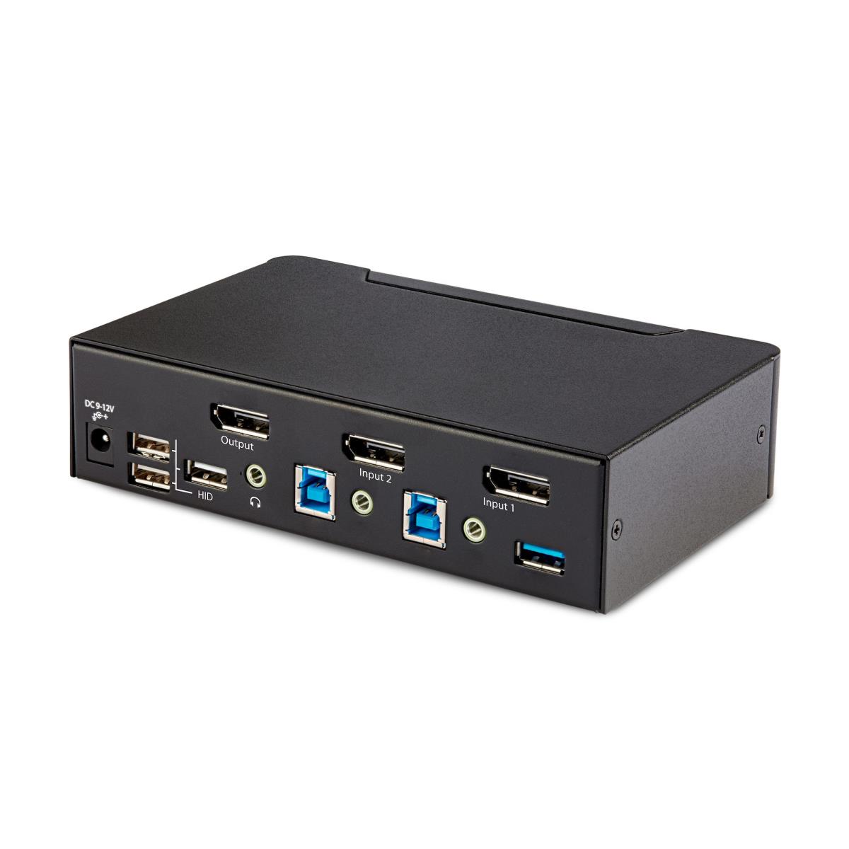 STARTECH.COM DisplayPort KVM Switch 2-port 8k 60hz Hotkeys Taa Compliant