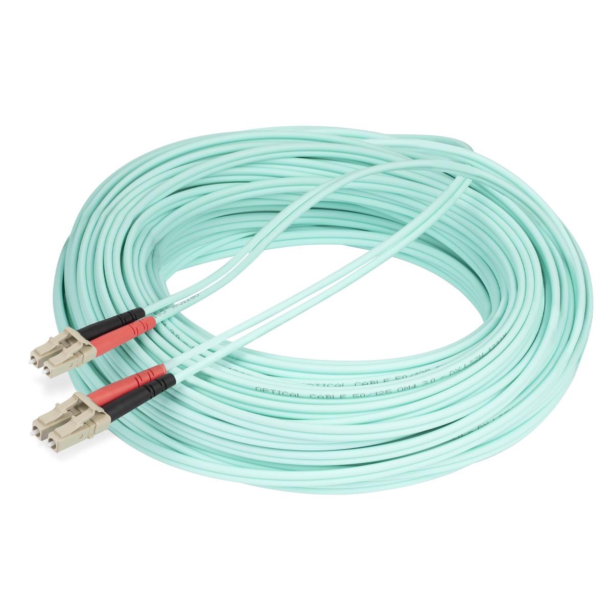 STARTECH.COM Om4 Fiber Optic Cable 100 GB 50/125 Lszh-lc/lc- Multimode Duplex 25m