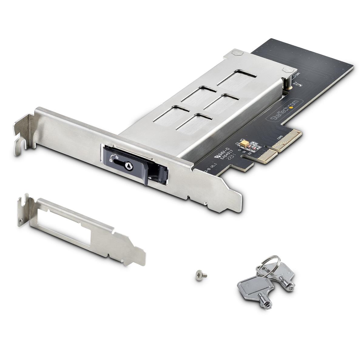 STARTECH.COM M.2 Nvme SSD To Pci-e X4 Slot - Hot Swap Mobile Rack/backplane