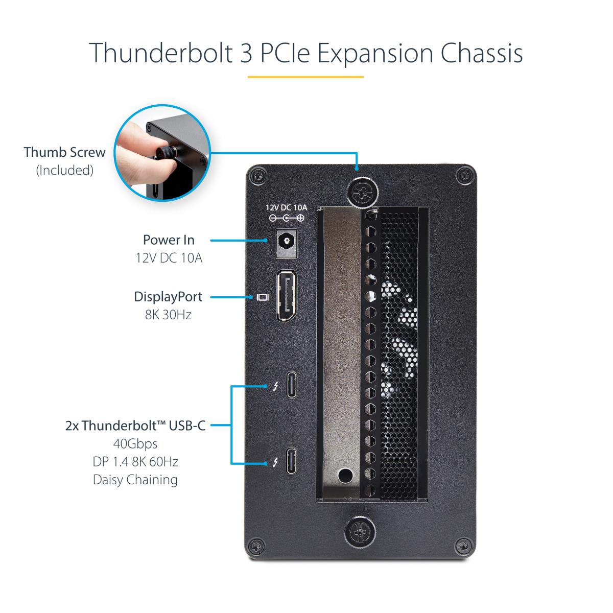 STARTECH.COM Thunderbolt 3 Pcie Chassis Dual External Pci-e Box/enclosur
