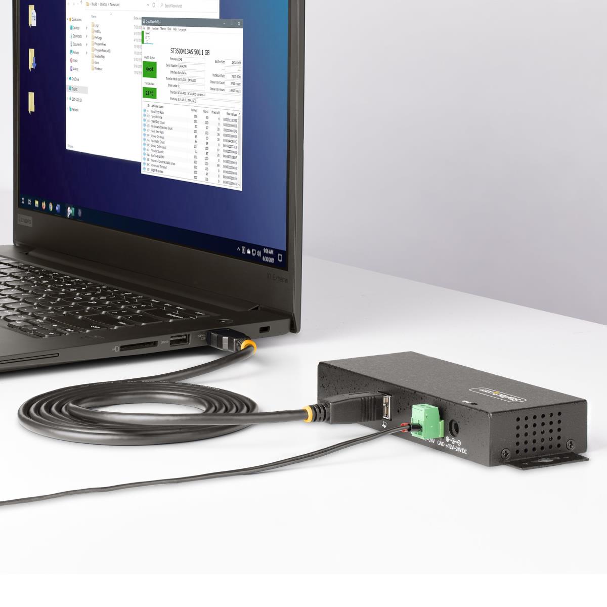 STARTECH.COM Managed Industrial 7-port USB Hub USB 3.0/3.1/3.2 G1 5gbps