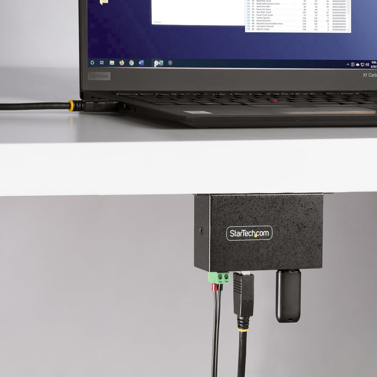 STARTECH.COM Managed Industrial - 4-port USB Hub USB 3.0/3.1/3.2 G1 5gbps