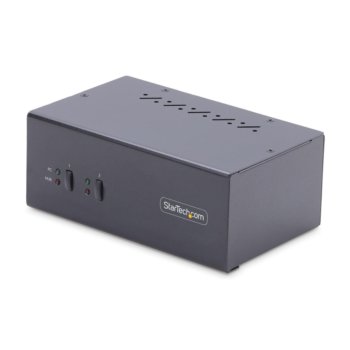 STARTECH.COM KVM Switch 4k 60hz Dual-monitor DisplayPort 2-port