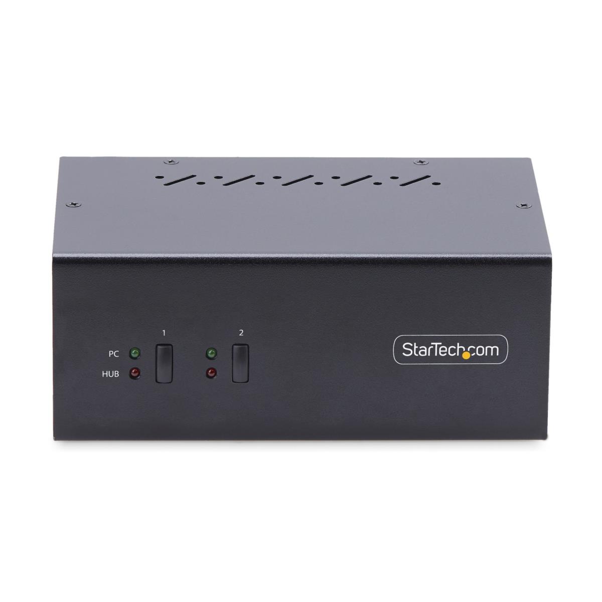 STARTECH.COM KVM Switch 4k 60hz Dual-monitor DisplayPort 2-port