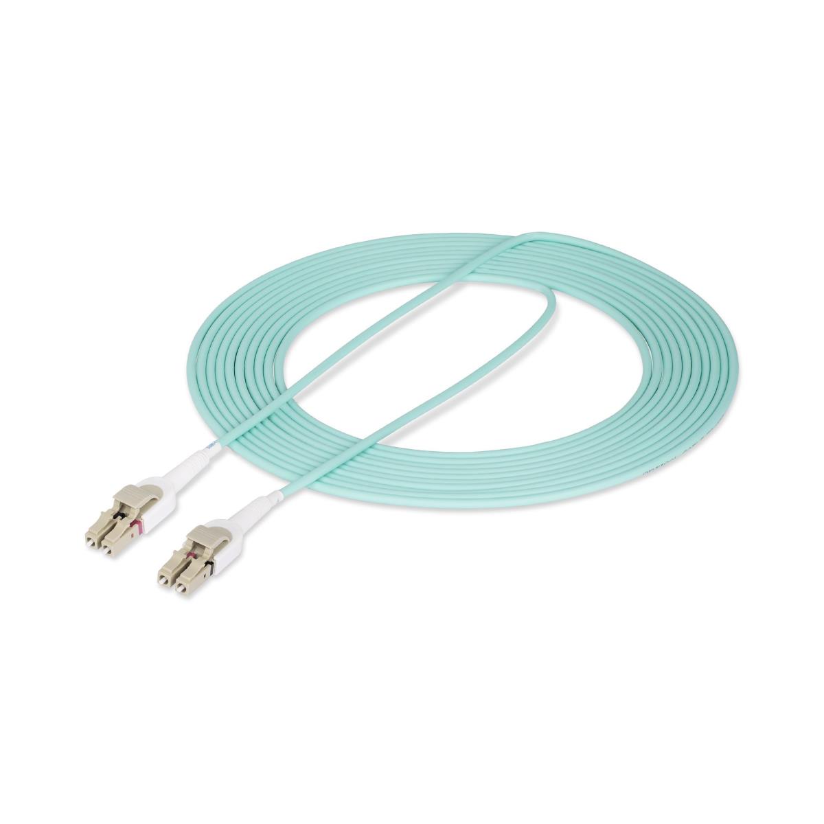 STARTECH.COM Om4 Fiber Optic Cable Lc To Lc Fiber Patch Cable - Blue 5m
