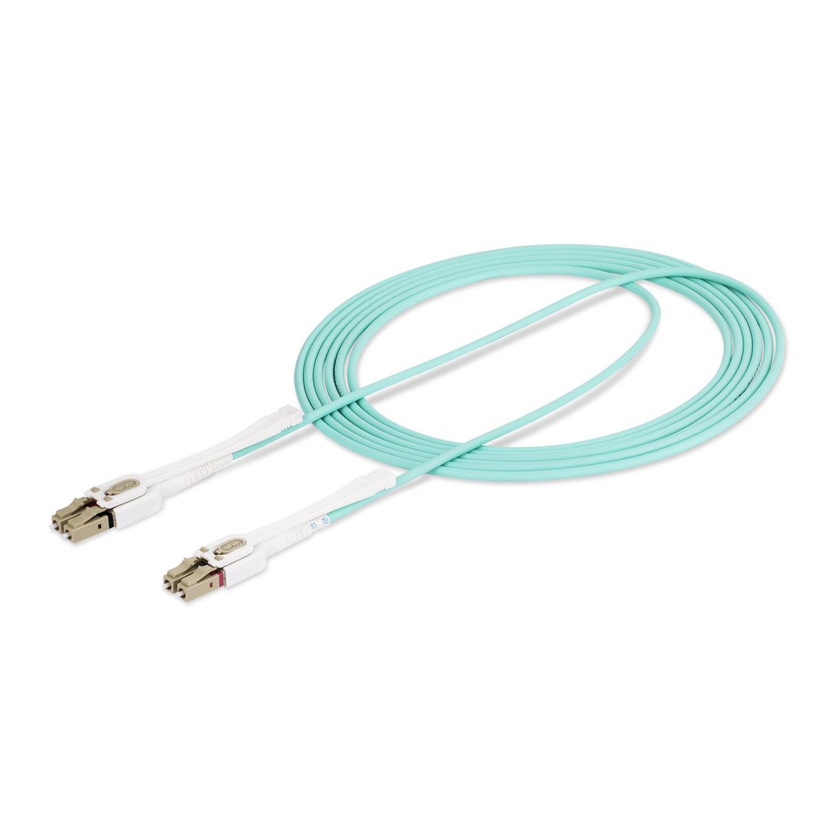 STARTECH.COM Om4 Fiber Optic Cable Lc To Lc Fiber Patch Cable - Blue 3m